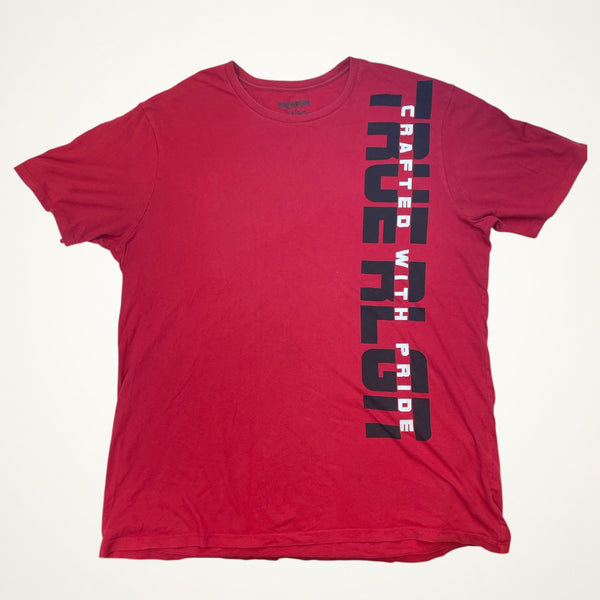 True Religion Crafted With Pride V-Neck Tee (Red)