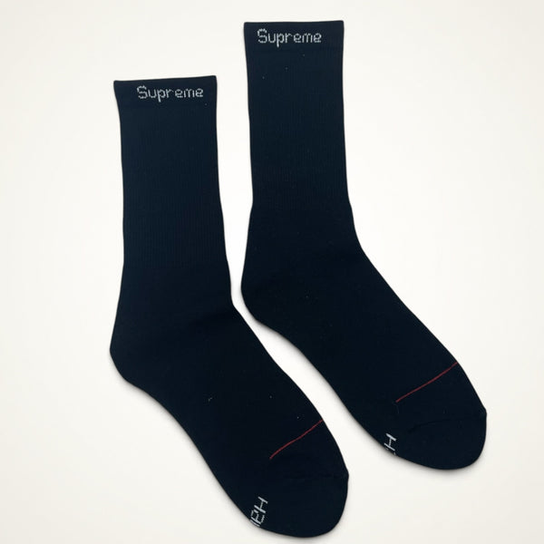 Supreme x Hanes Crew Socks (Black)