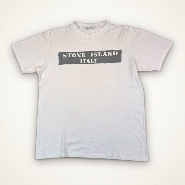 Stone Island Italy Box Logo Tee (White)