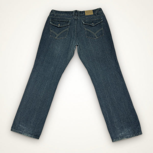 Y2K Denim Jeans- Dark Blue