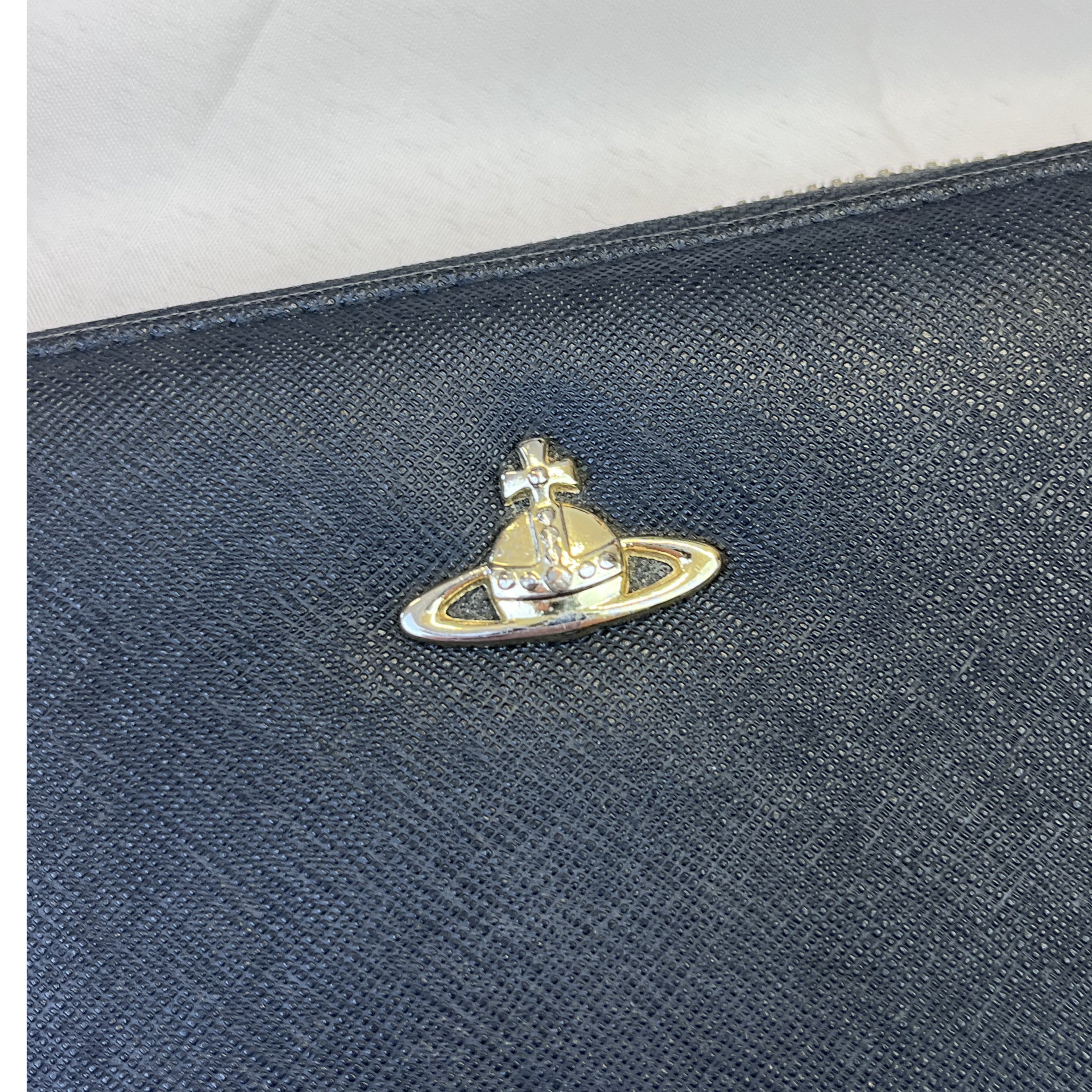 VIVIENNE WESTWOOD ZIP-AROUND PENĚŽENKA (ČERNÁ)