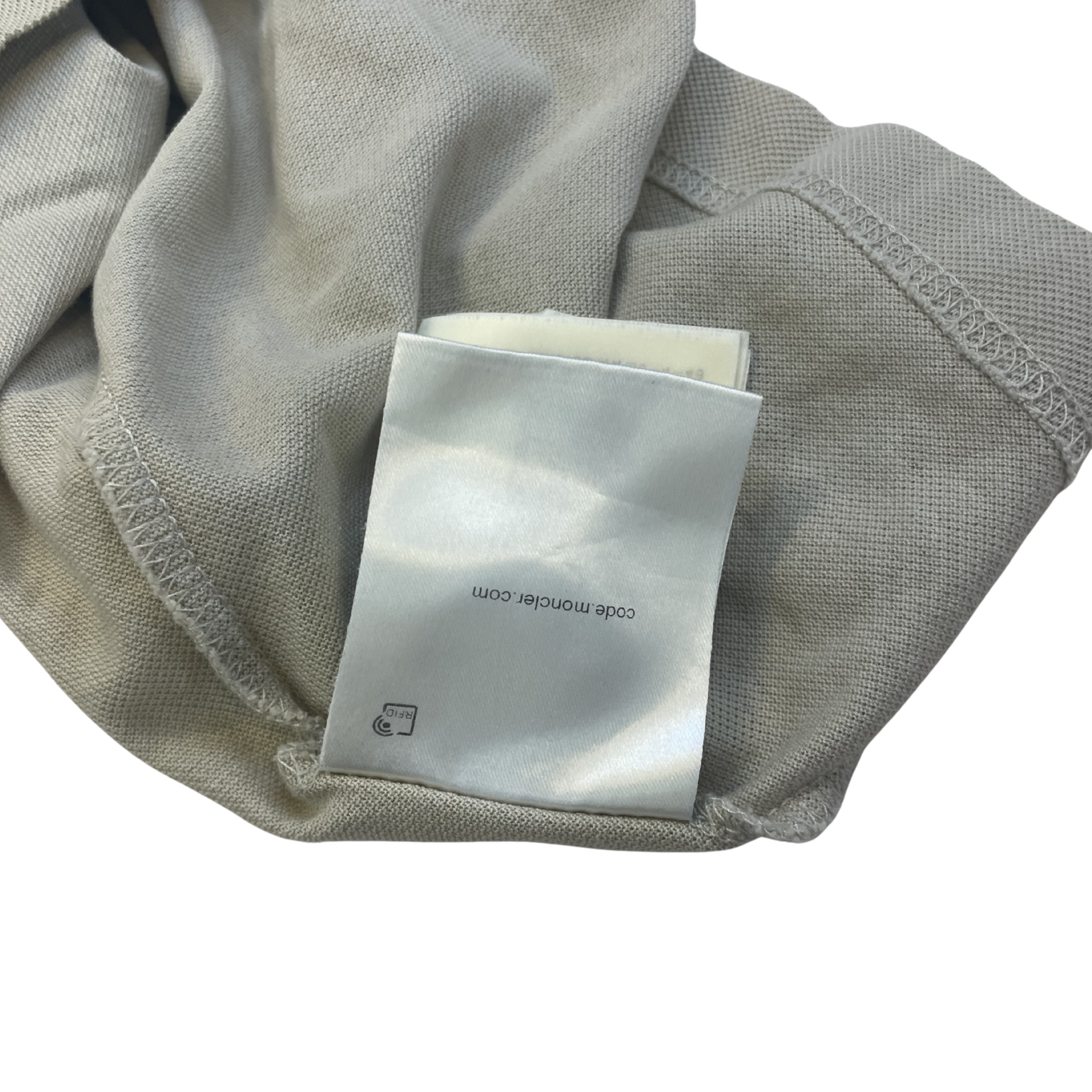 Moncler Tricolor Collar Polo (Grey)