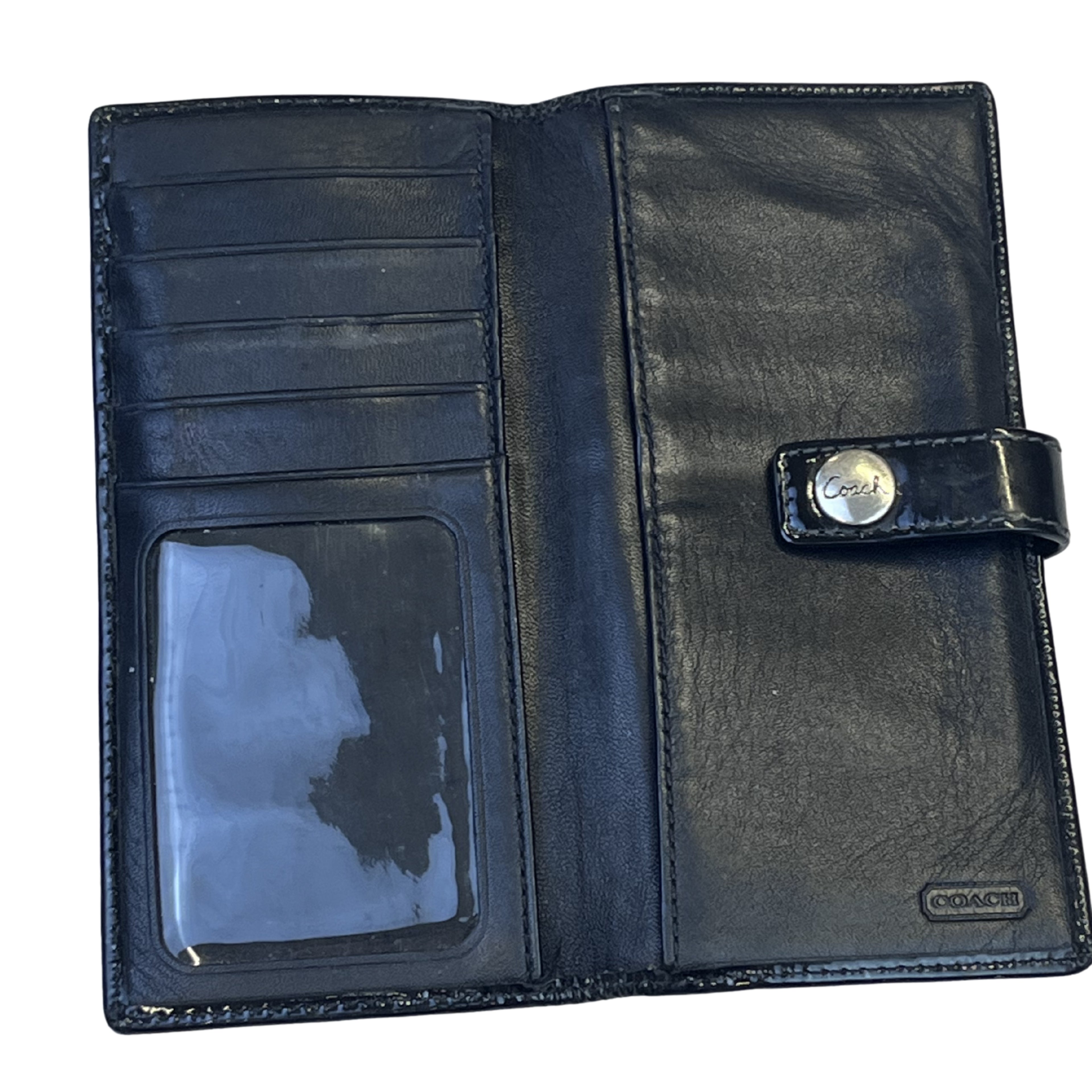 Coach Signature Long Wallet (Black)