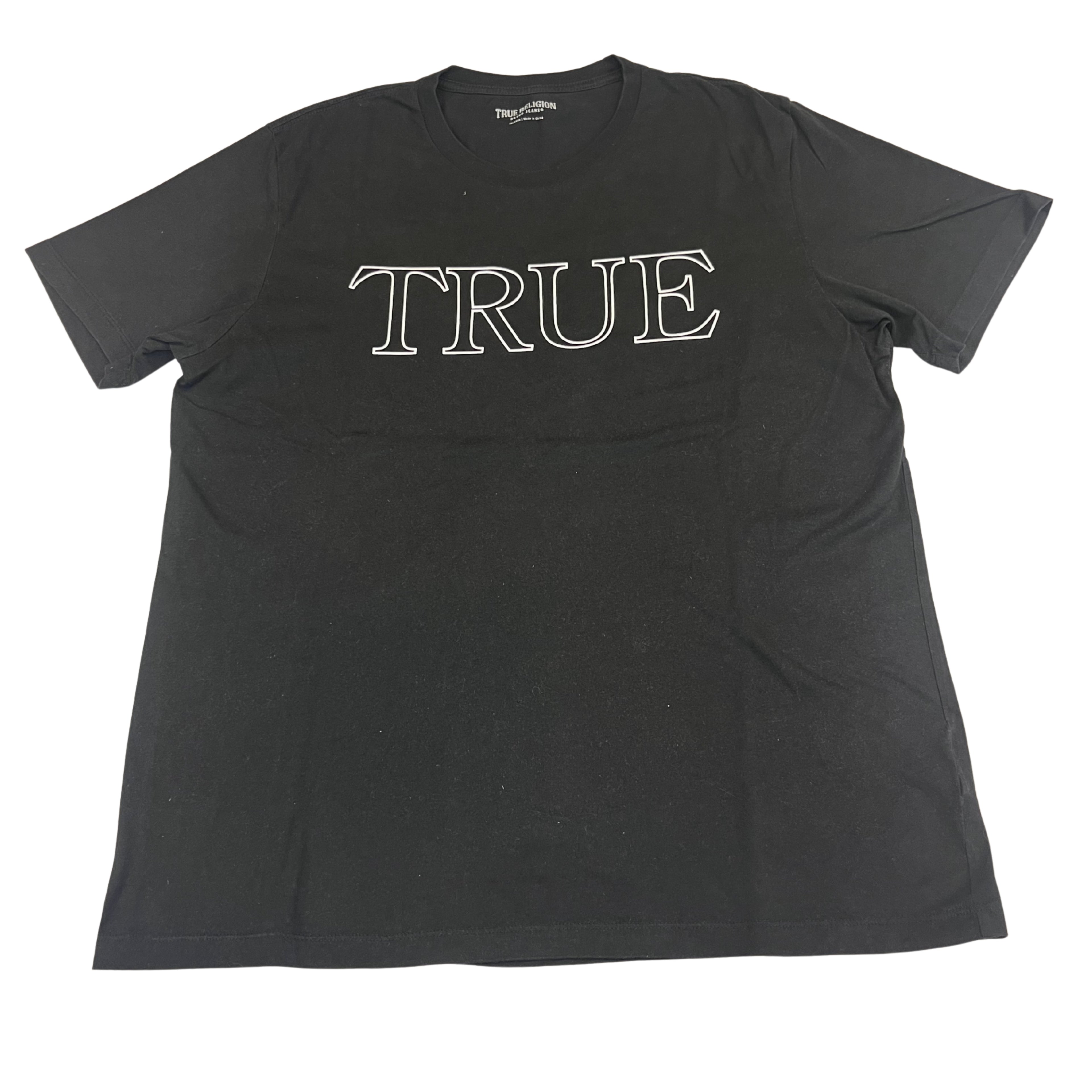 True Religion “TRUE / RLGN” tričko (black)
