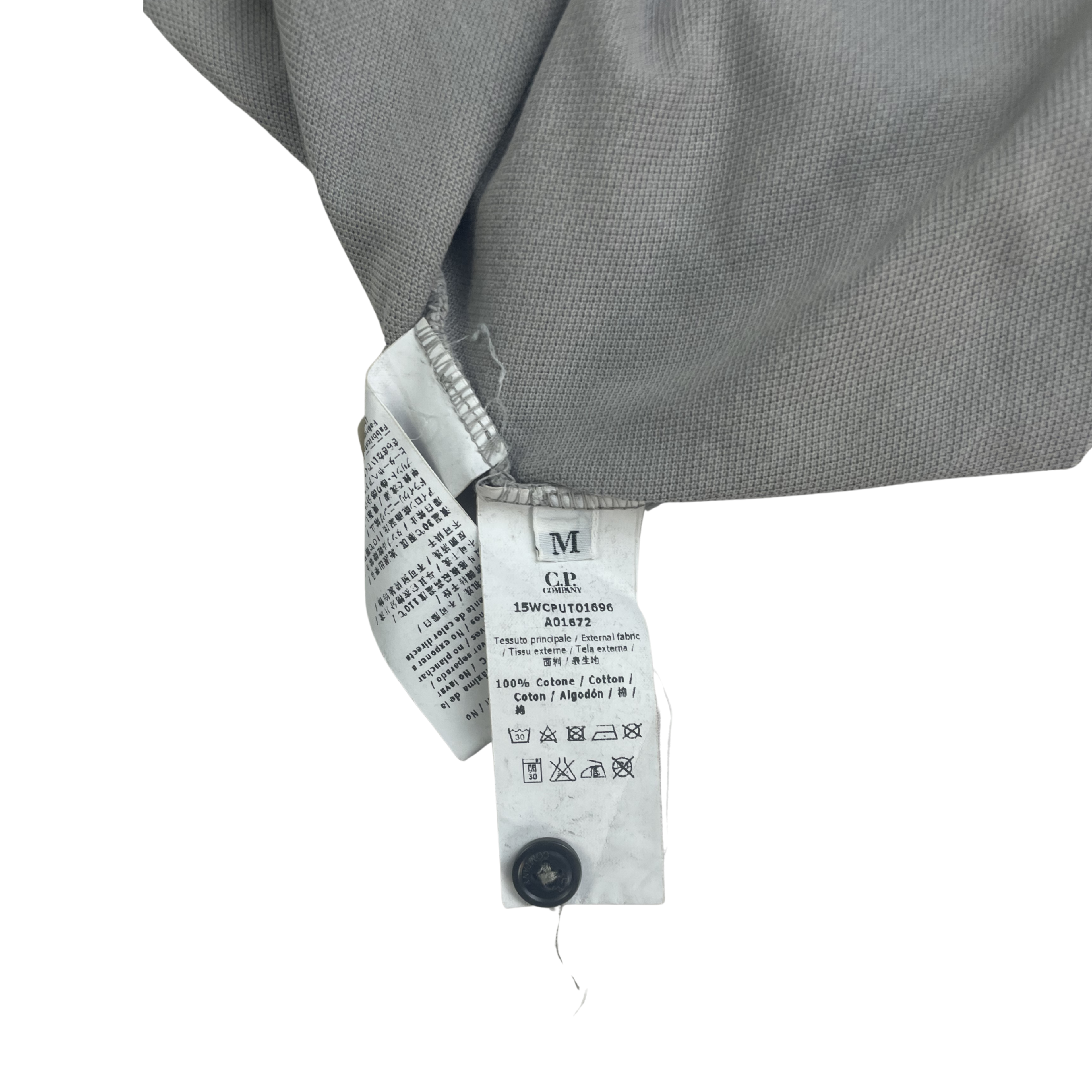 C.P. Company Slim Fit Longsleeve Polo (Grey)