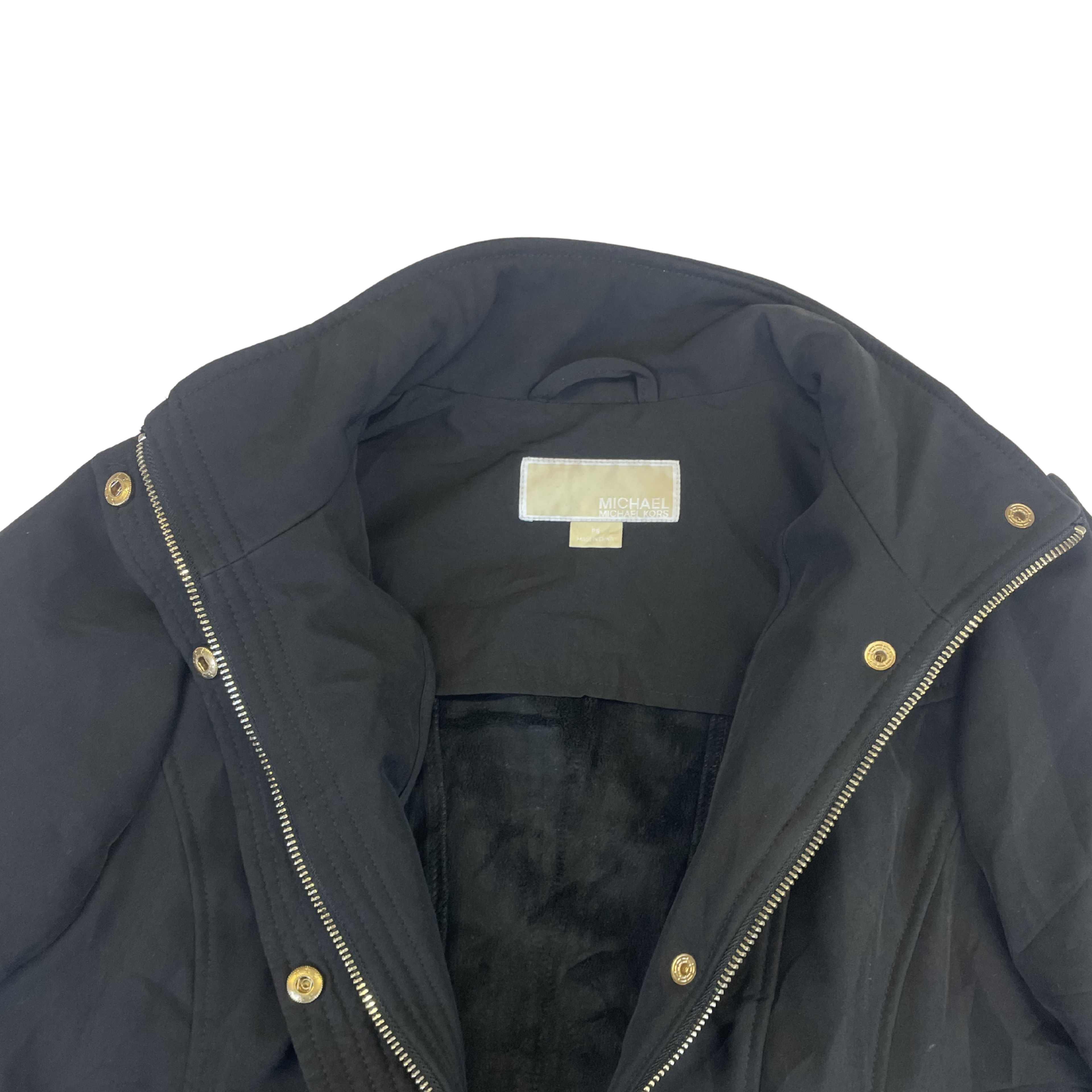 Michael Kors Quilted Coat (Black)