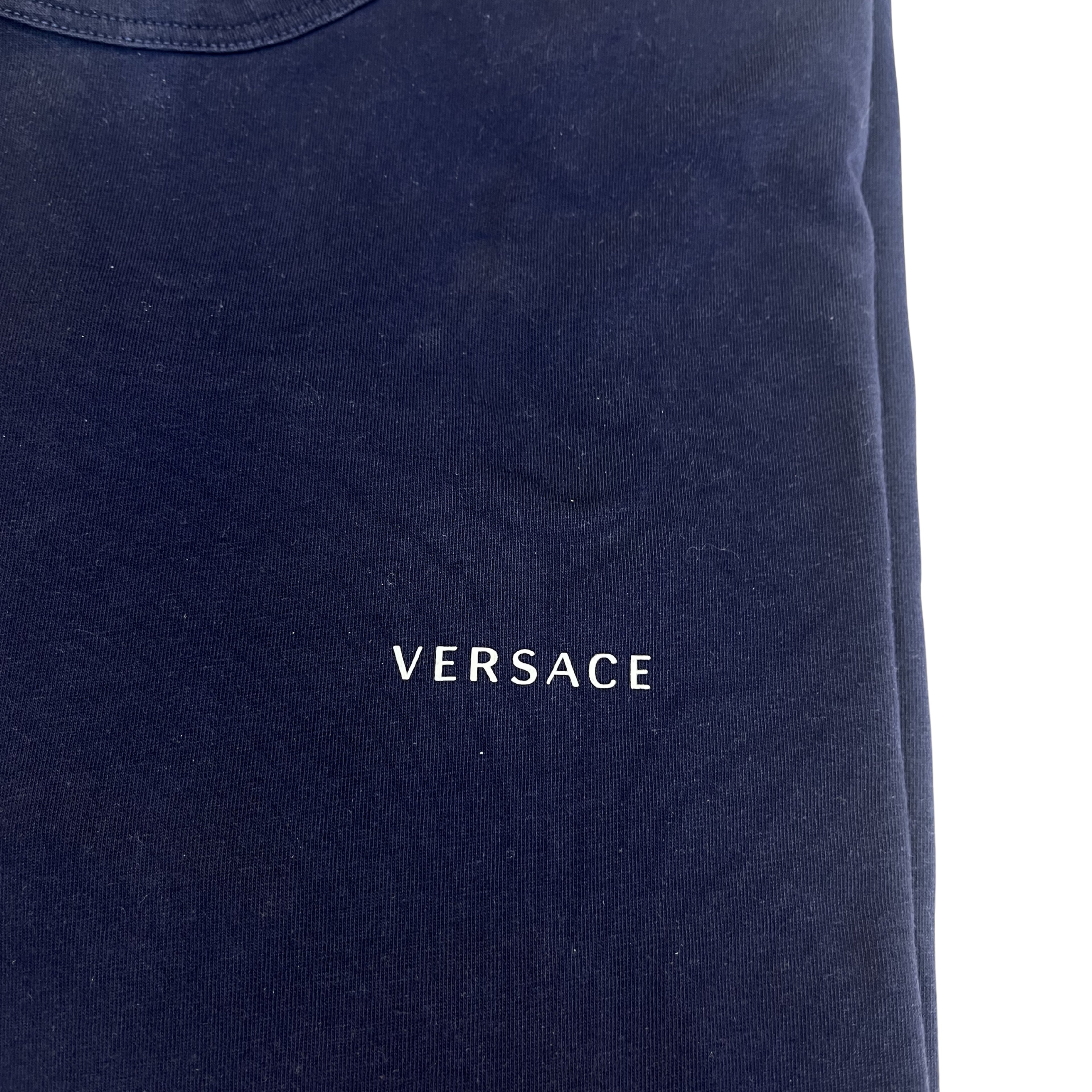 Versace navy tričko (small logo)