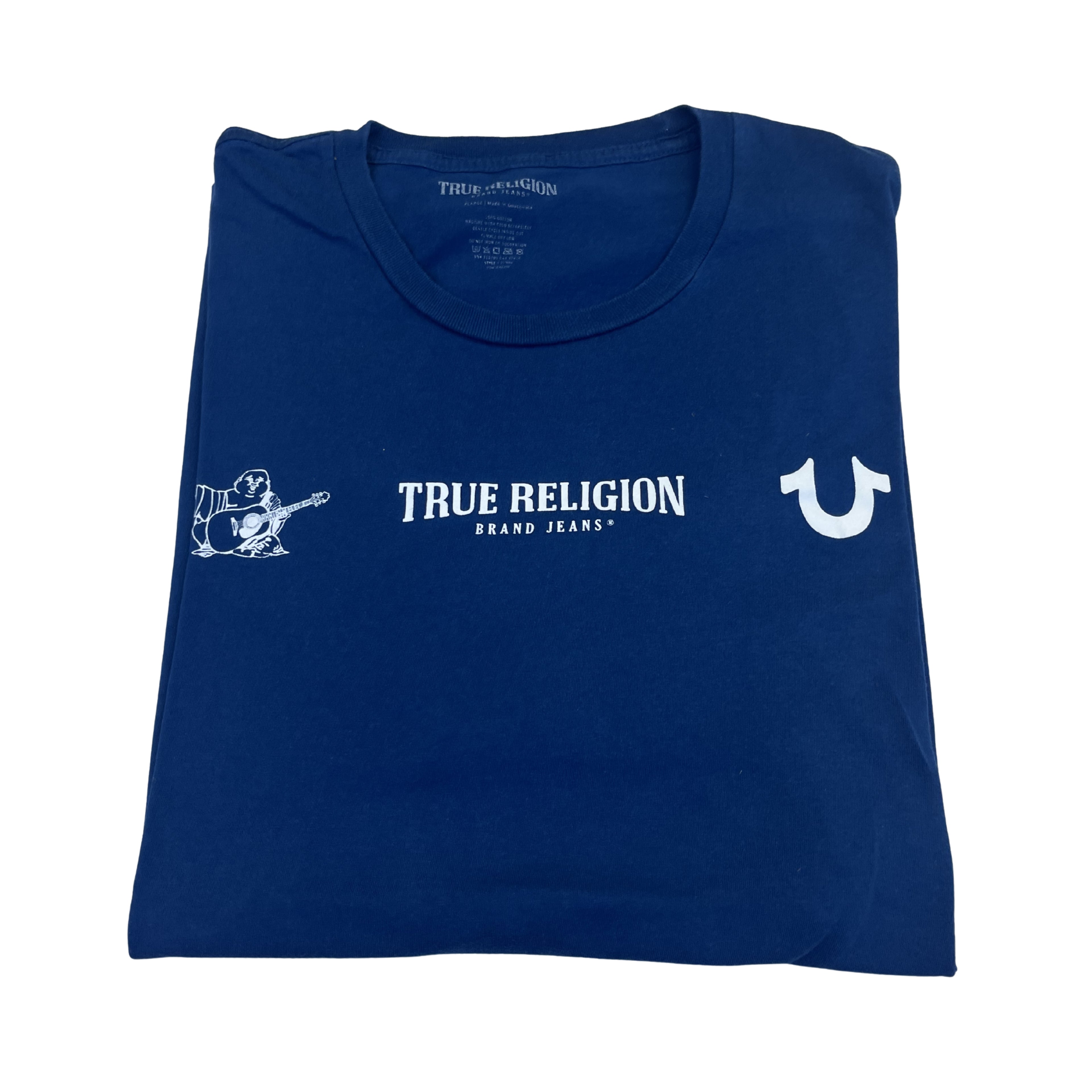 True Religion modré tričko (logo)