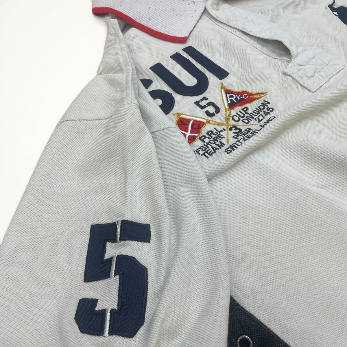 Ralph Lauren SUI Switzerland Big Pony Polo #5 (White)