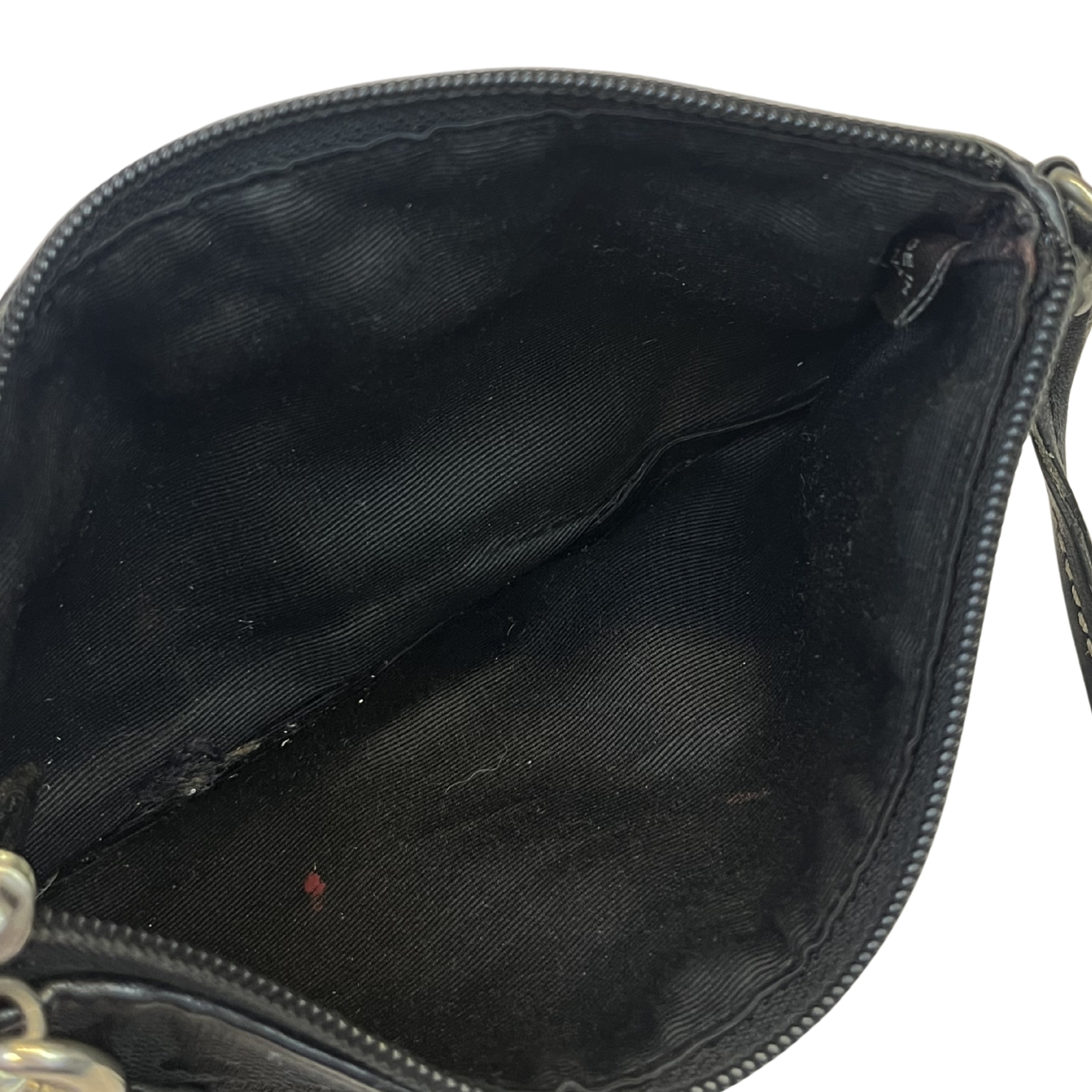 Coach Signature Wristlet Pouch (Black)