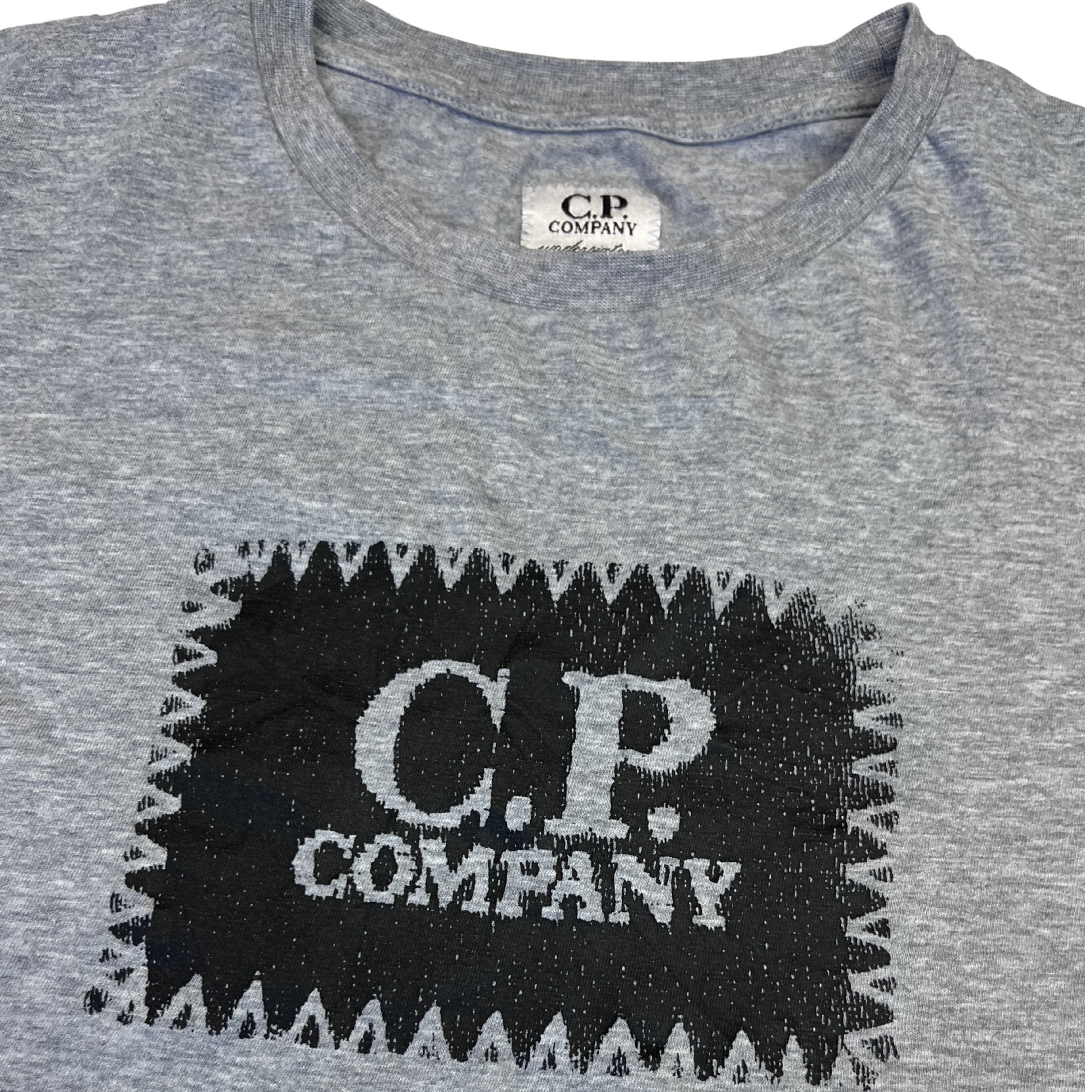 C.P. Company Logo Patch Tee (Grey Melange)