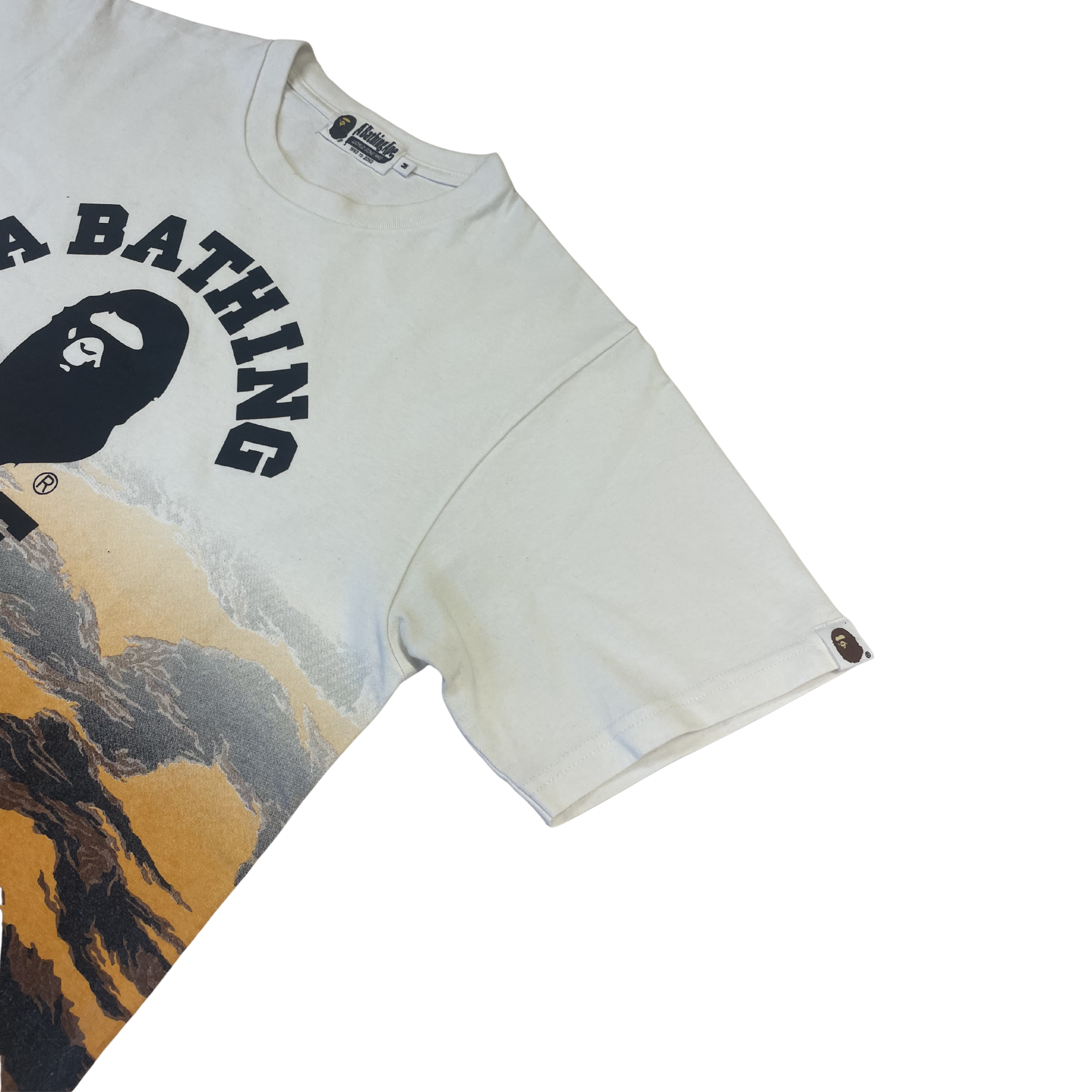 A Bathing Ape “A BATHING APE” Landscape Tee (White)