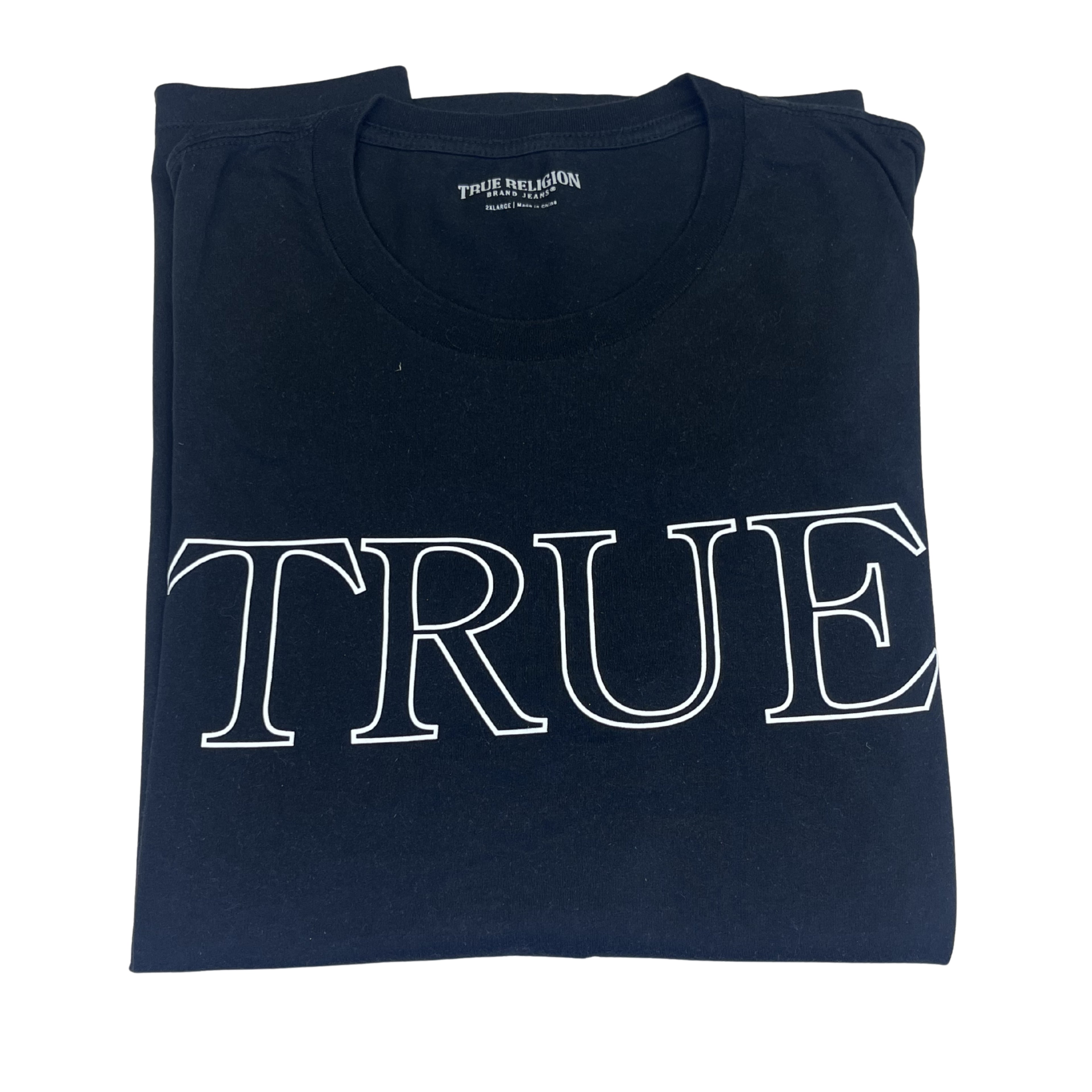True Religion “TRUE / RLGN” tričko (black)