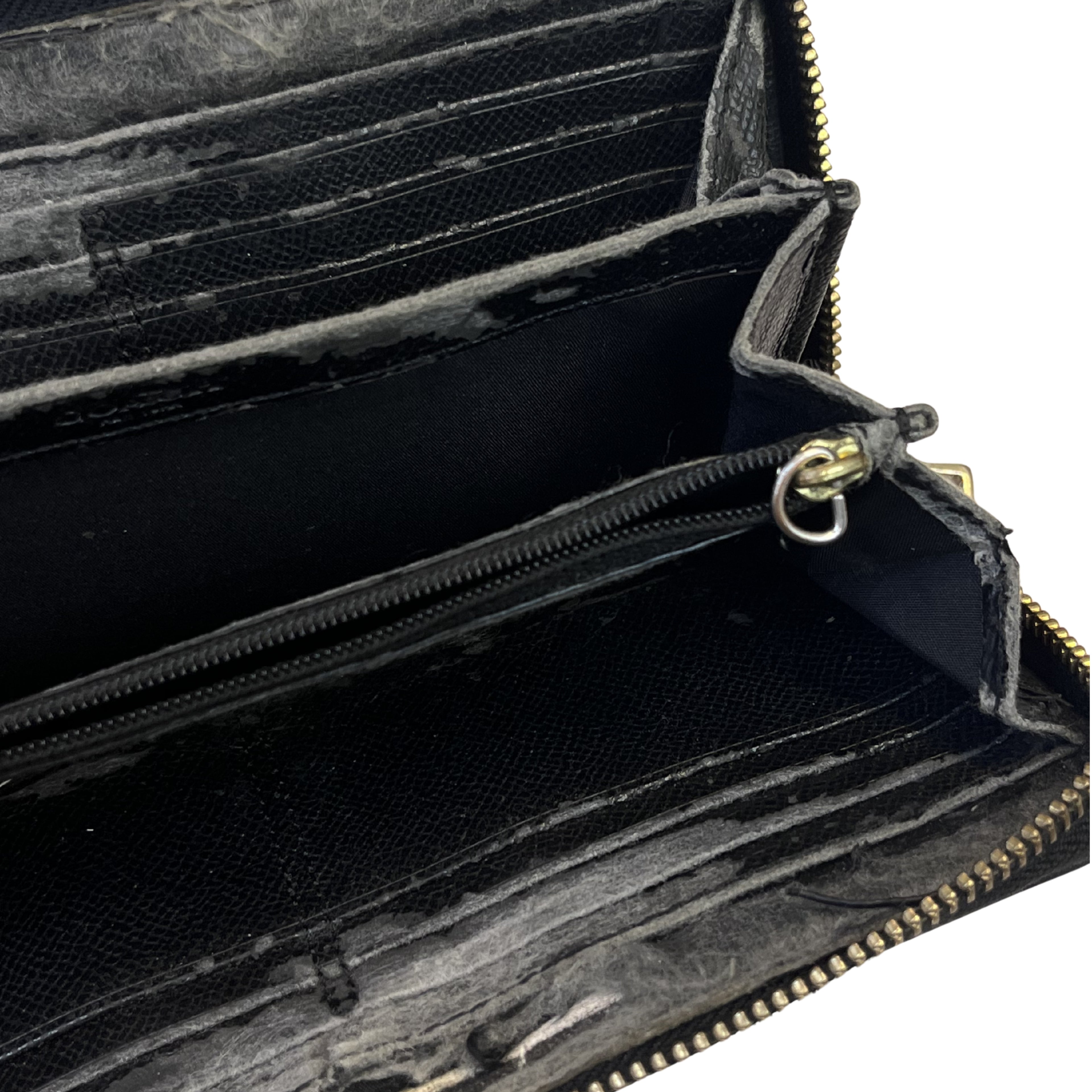 COACH Signature Zip Around Peněženka (hnědo/černá)