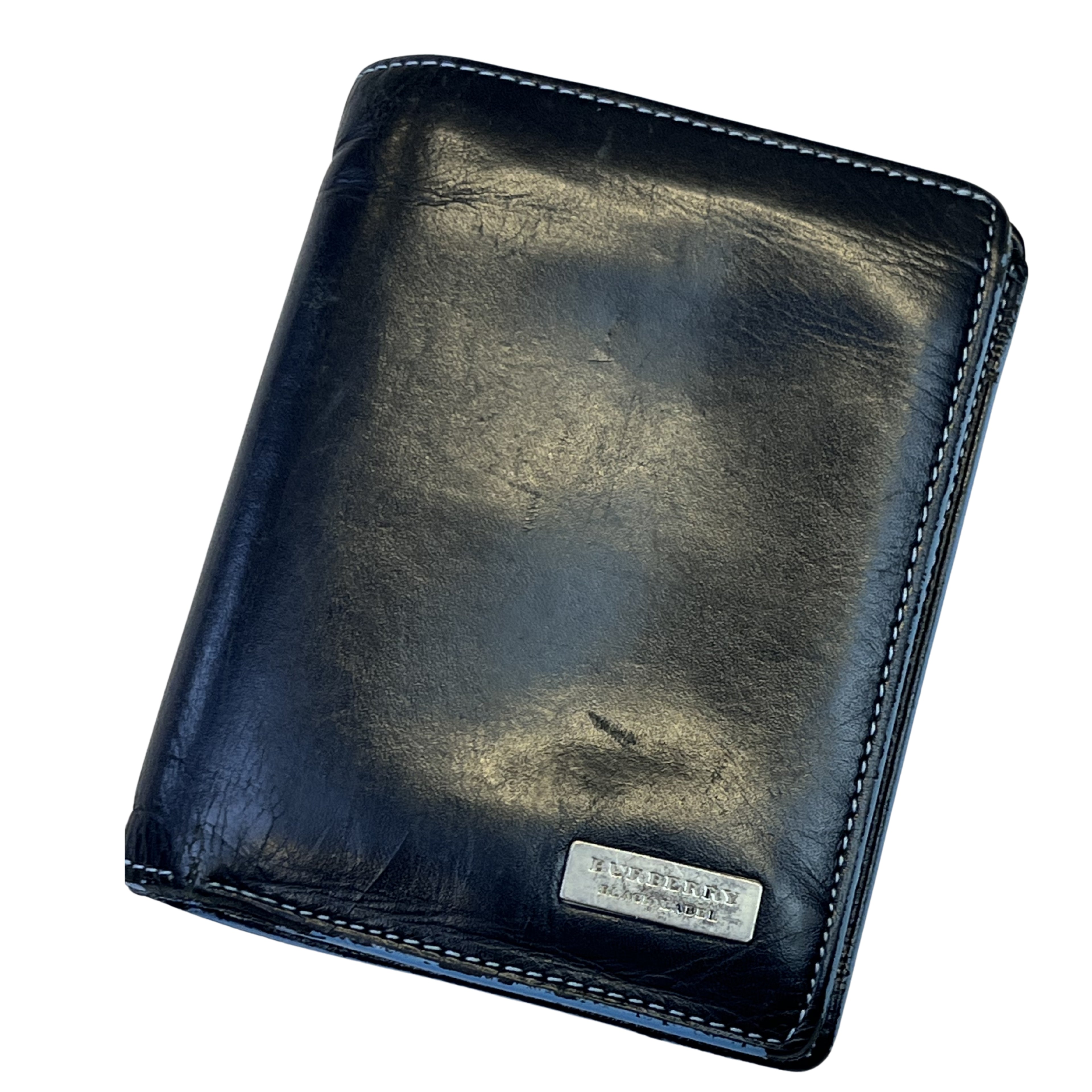 Burberry Black Label – kožená peněženka (černá)