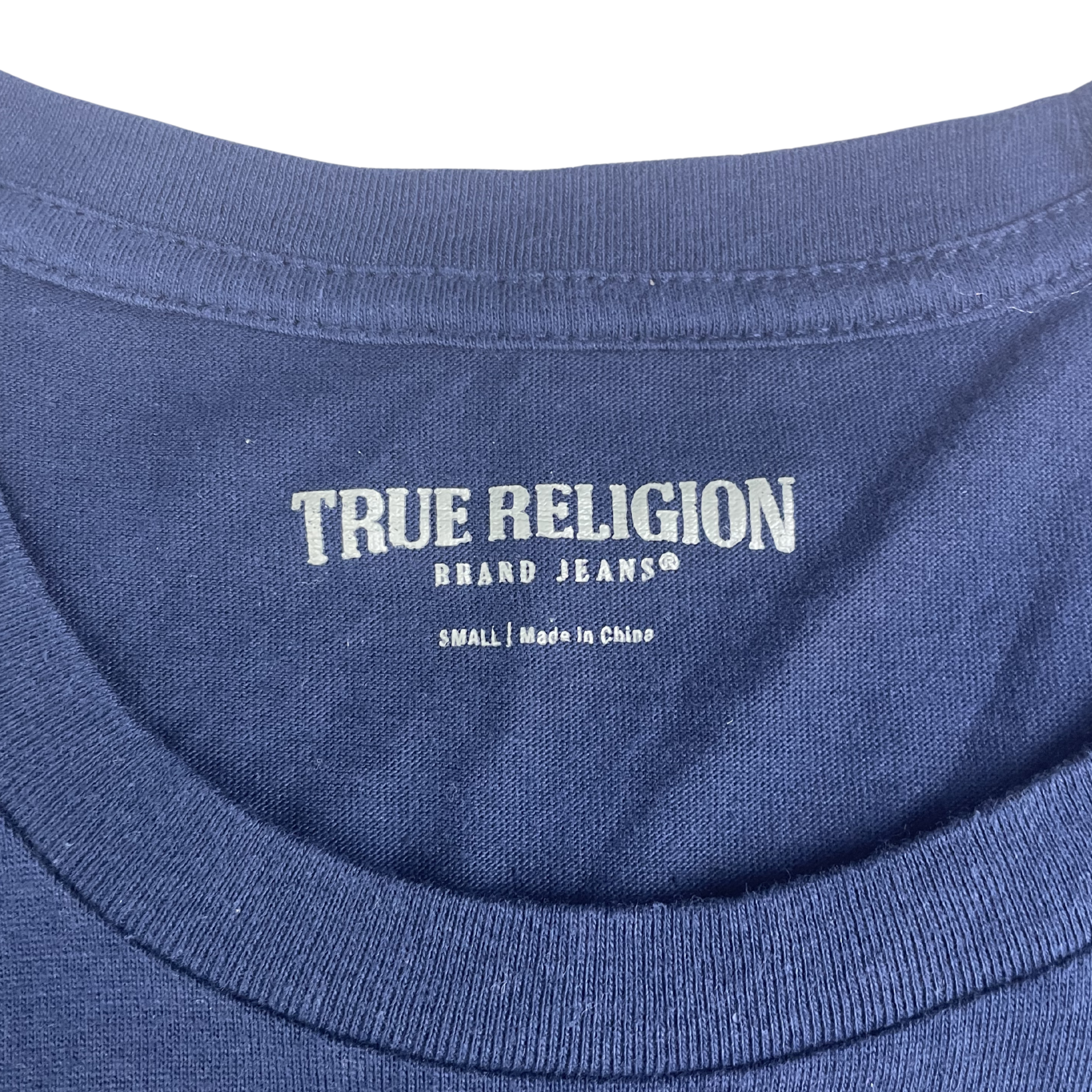 True Religion Buddha Logo Tee (Navy)