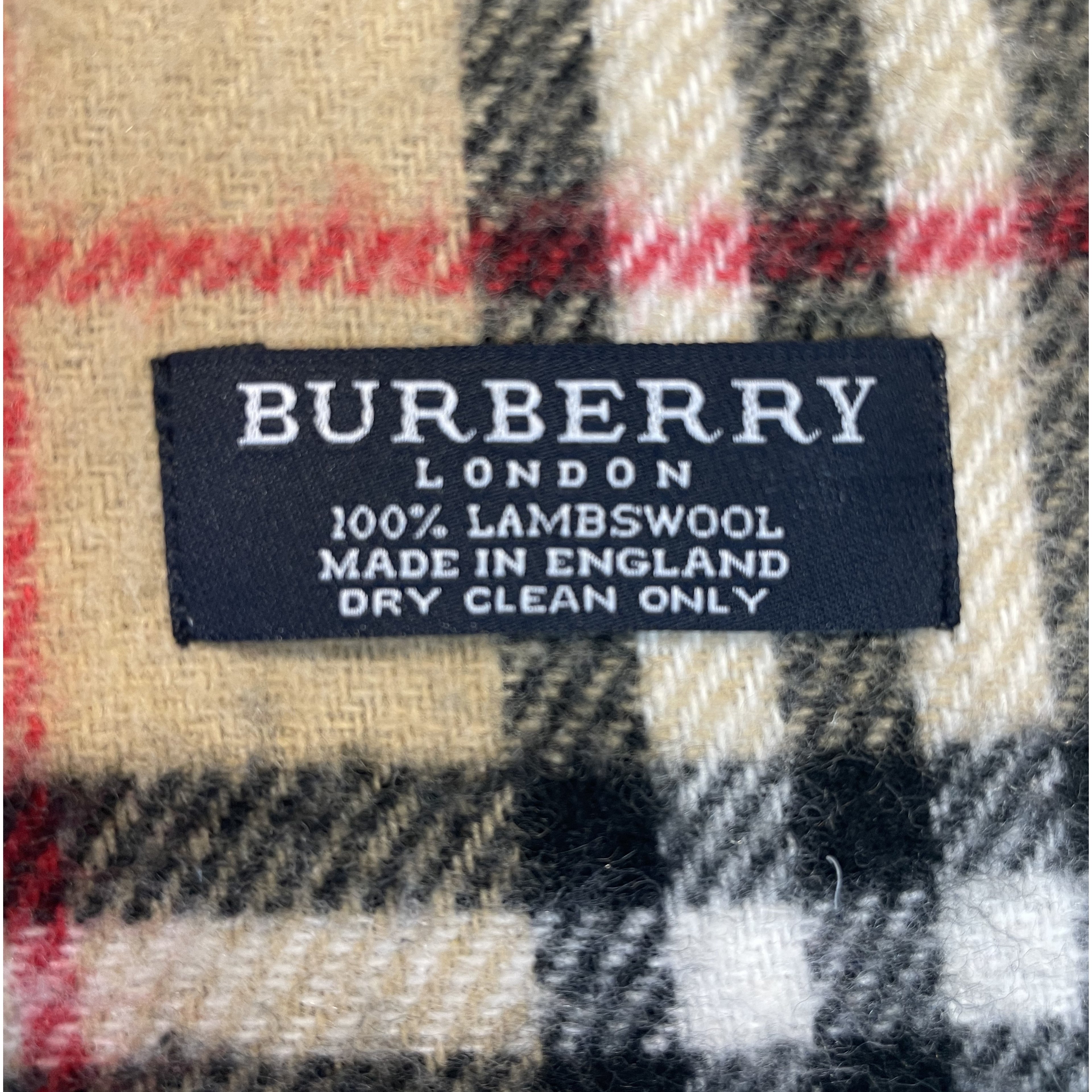 Vintage Burberry Lambswool šála
