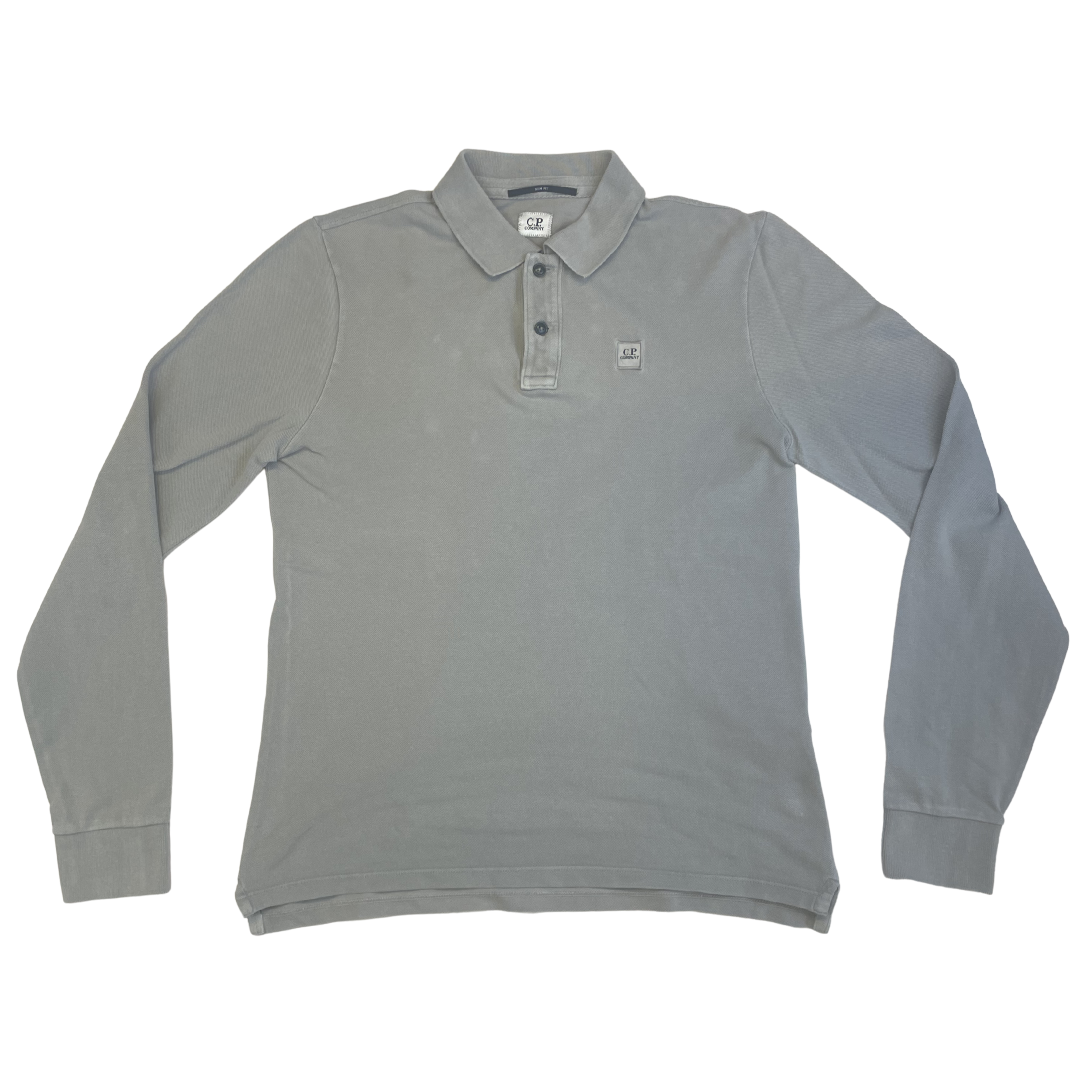C.P. Company Slim Fit Longsleeve Polo (Grey)