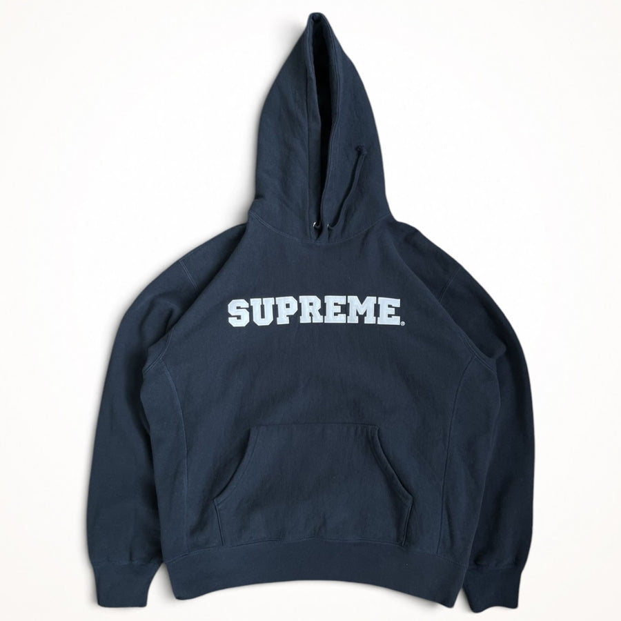 Supreme Varsity Logo Hoodie (Navy)