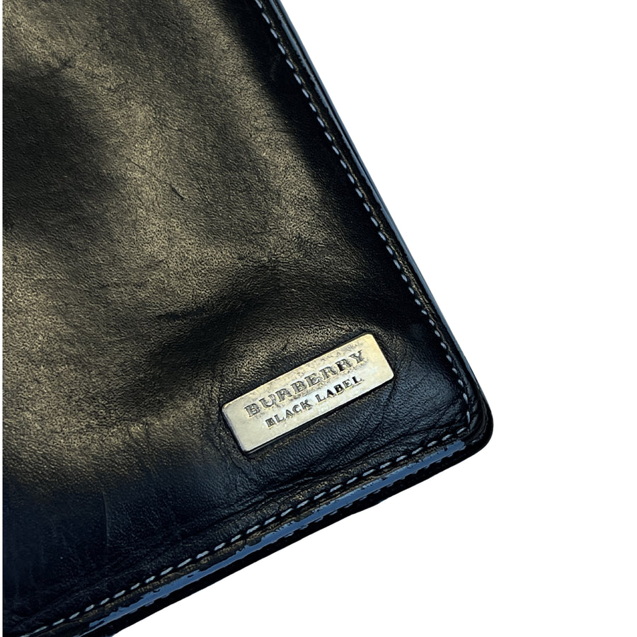Burberry Black Label – kožená peněženka (černá)