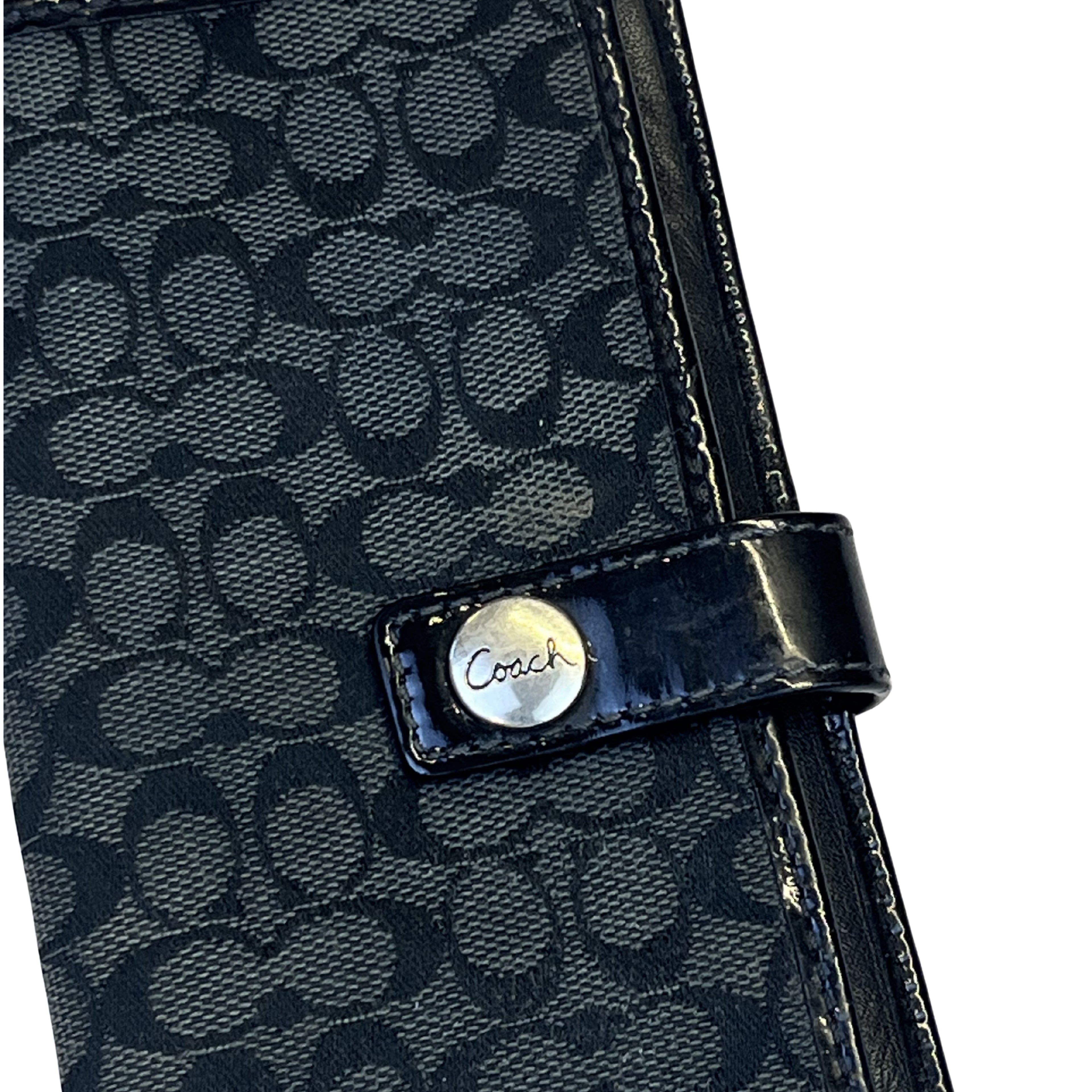 Coach Signature Long Wallet (Black)