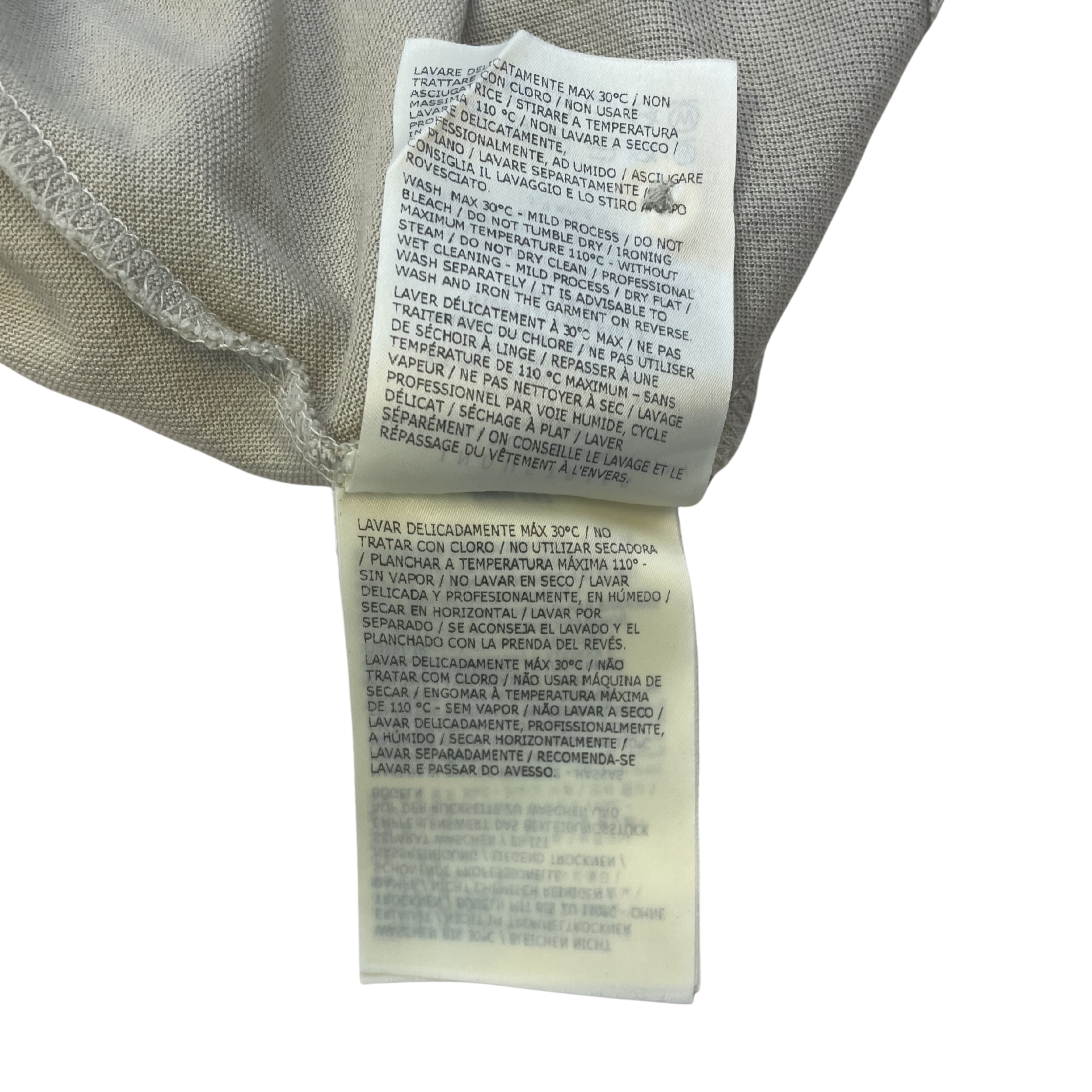 Moncler Tricolor Collar Polo (Grey)