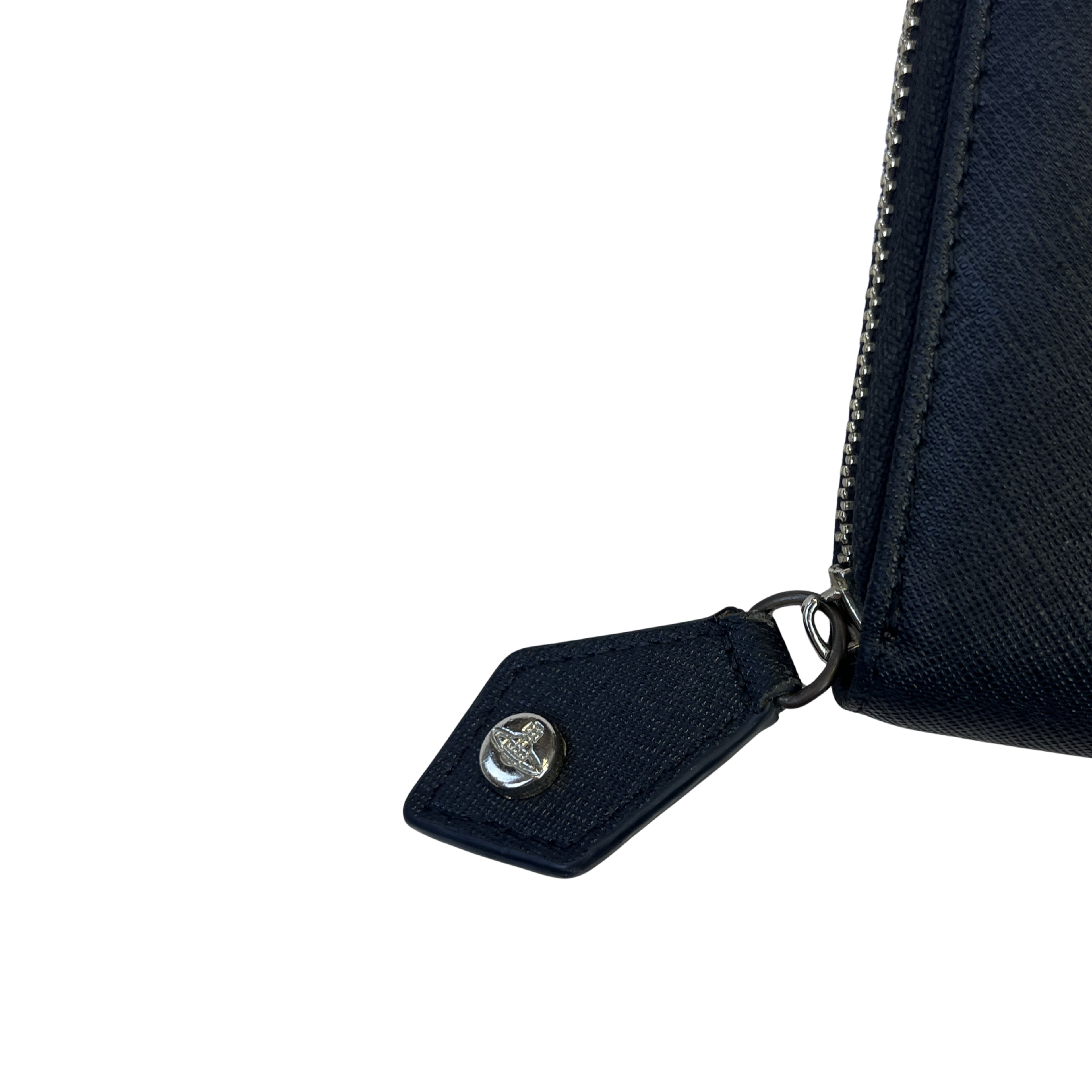 VIVIENNE WESTWOOD ZIP-AROUND PENĚŽENKA (ČERNÁ)