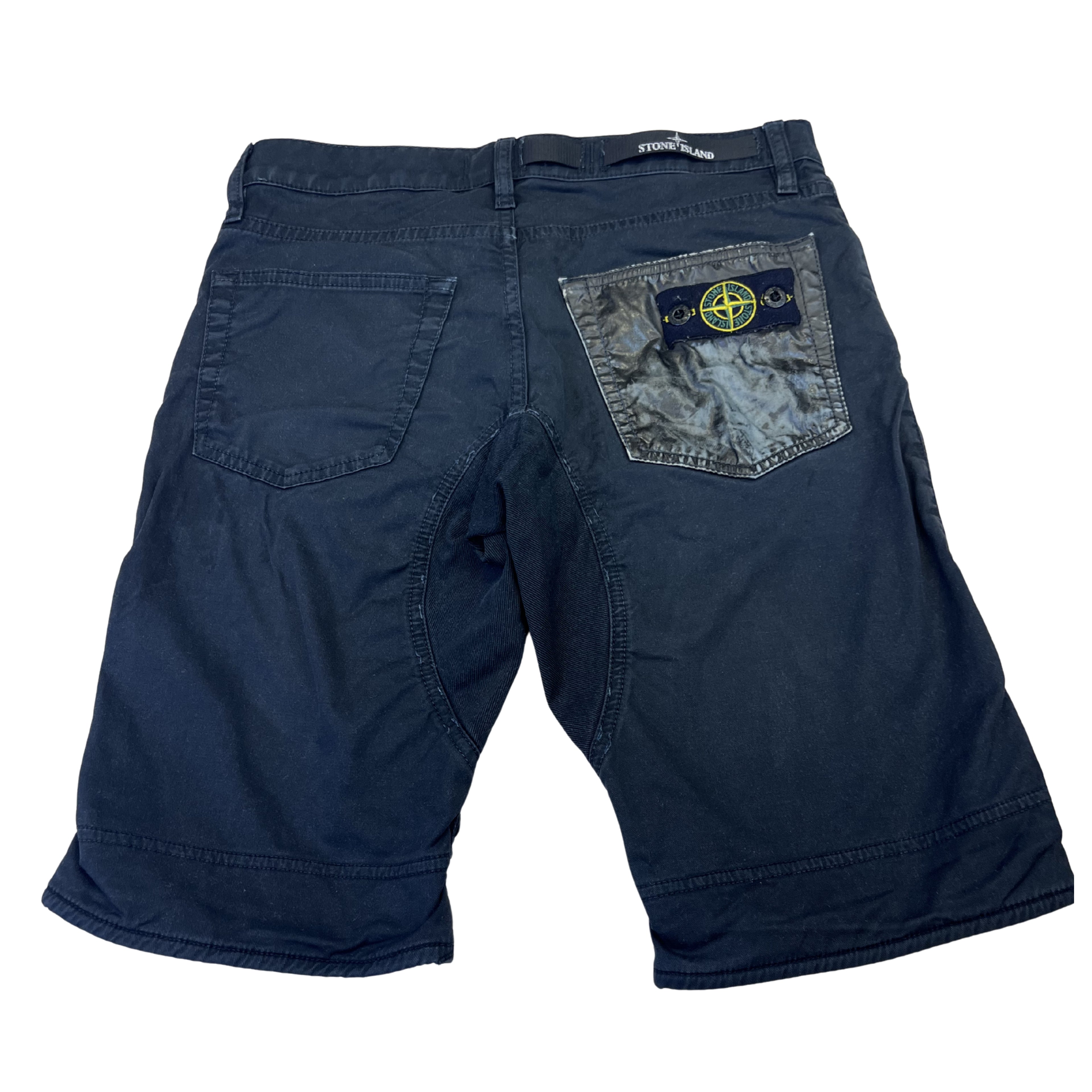 Stone Island Junior kraťasy (tmavě modré, badge pocket)