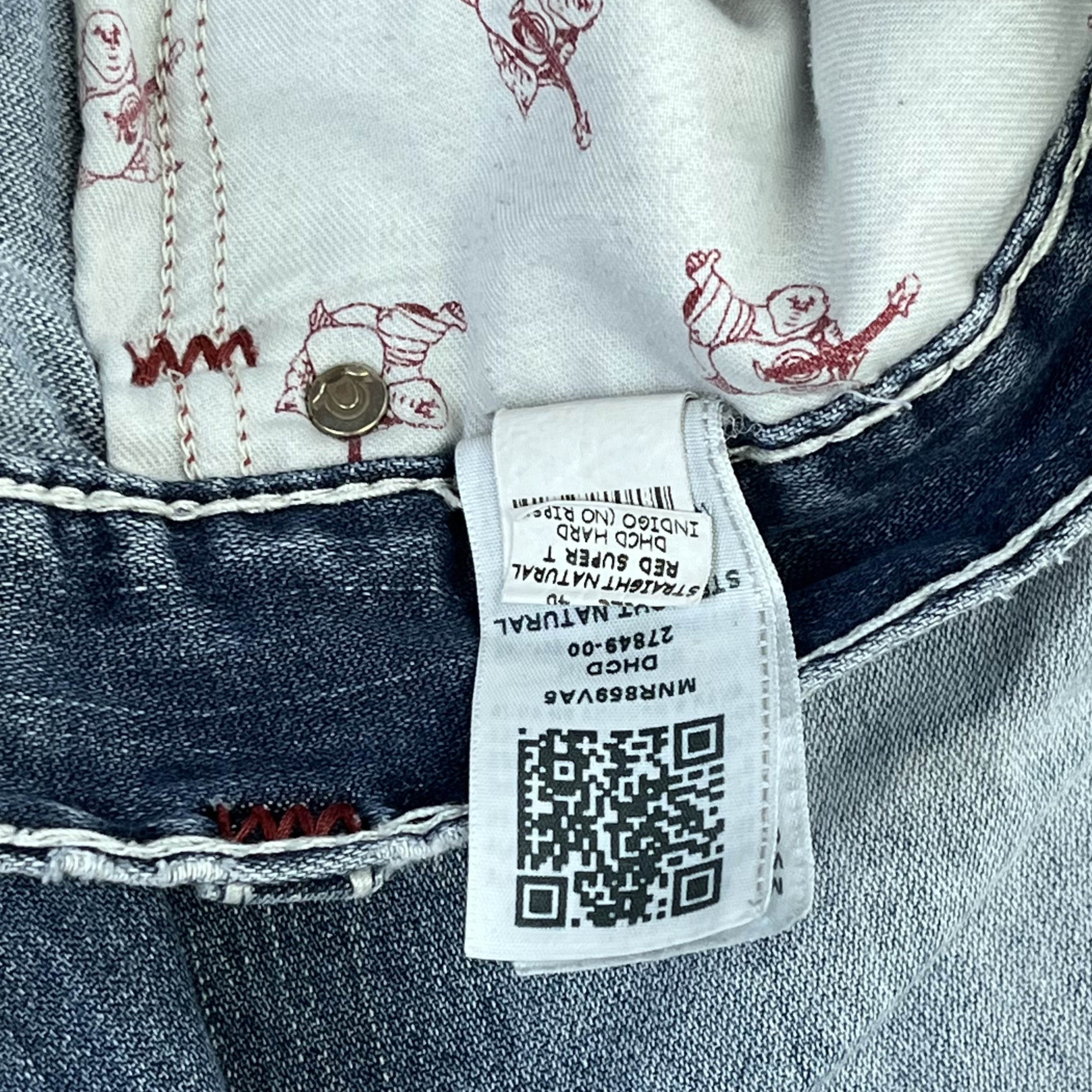 TRUE RELIGION BOOTCUT – LIGHT WASH RED STITCH