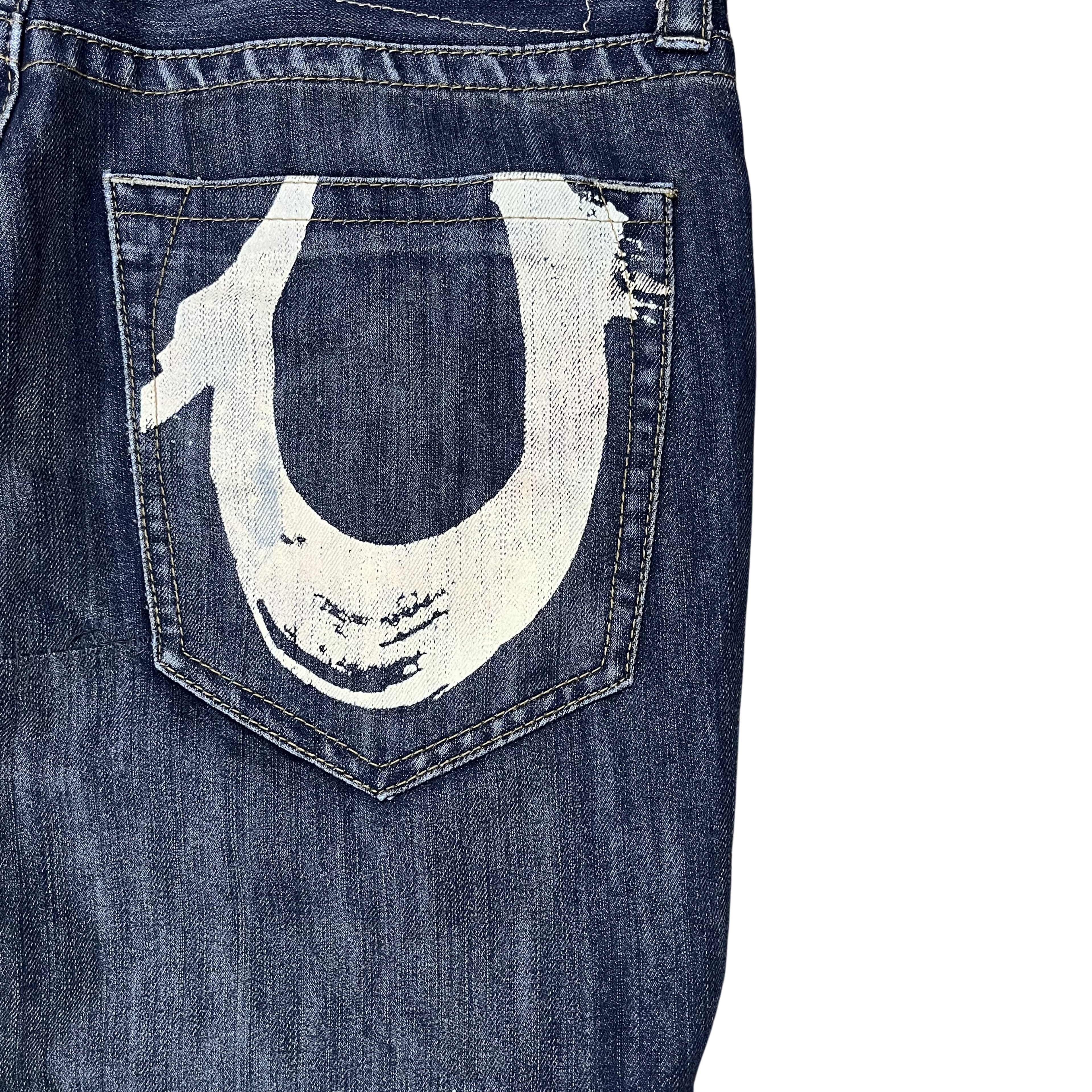 True Religion Big T Horseshoe Jeans (Blue)