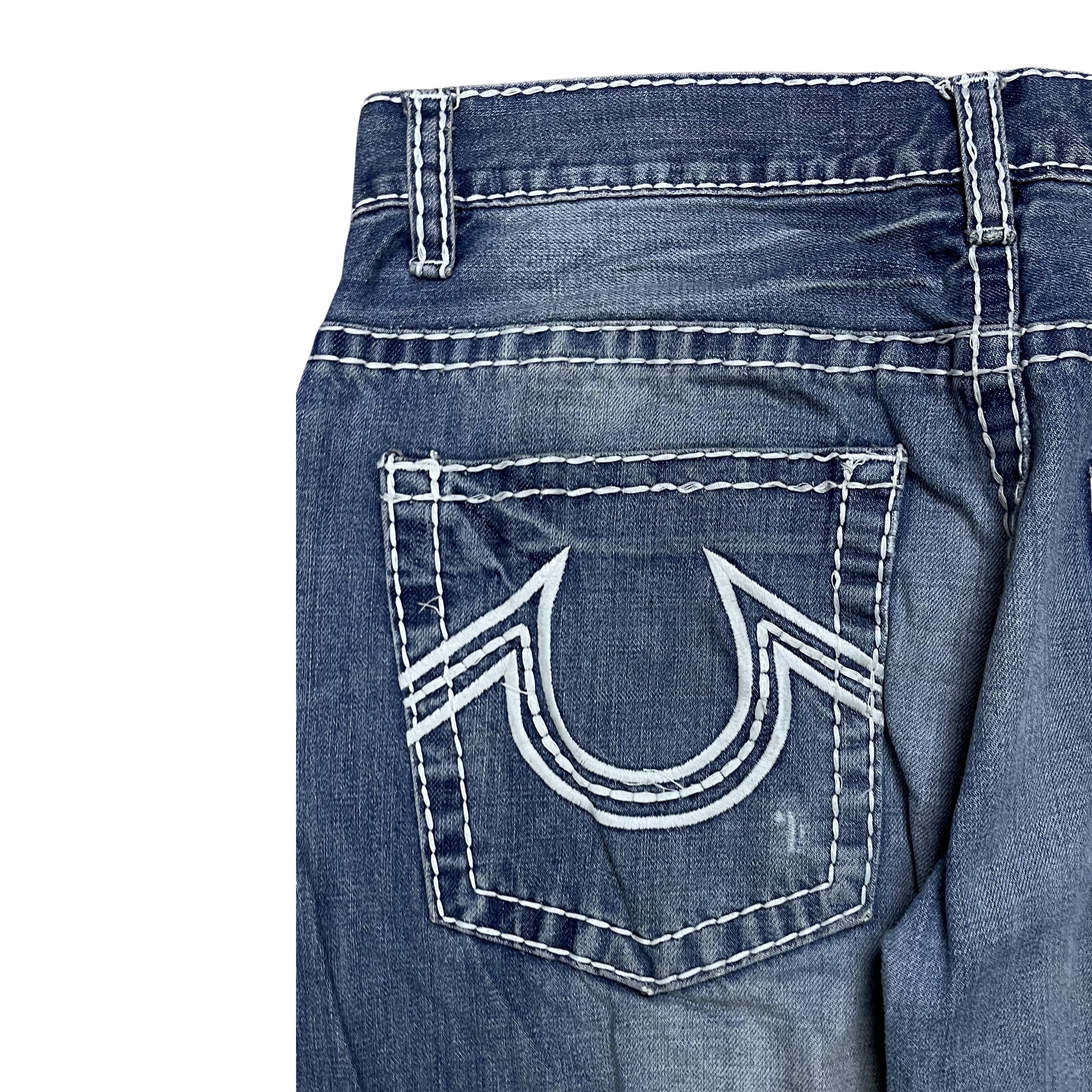 True Religion “True Religion” Stitch Jeans (Blue)