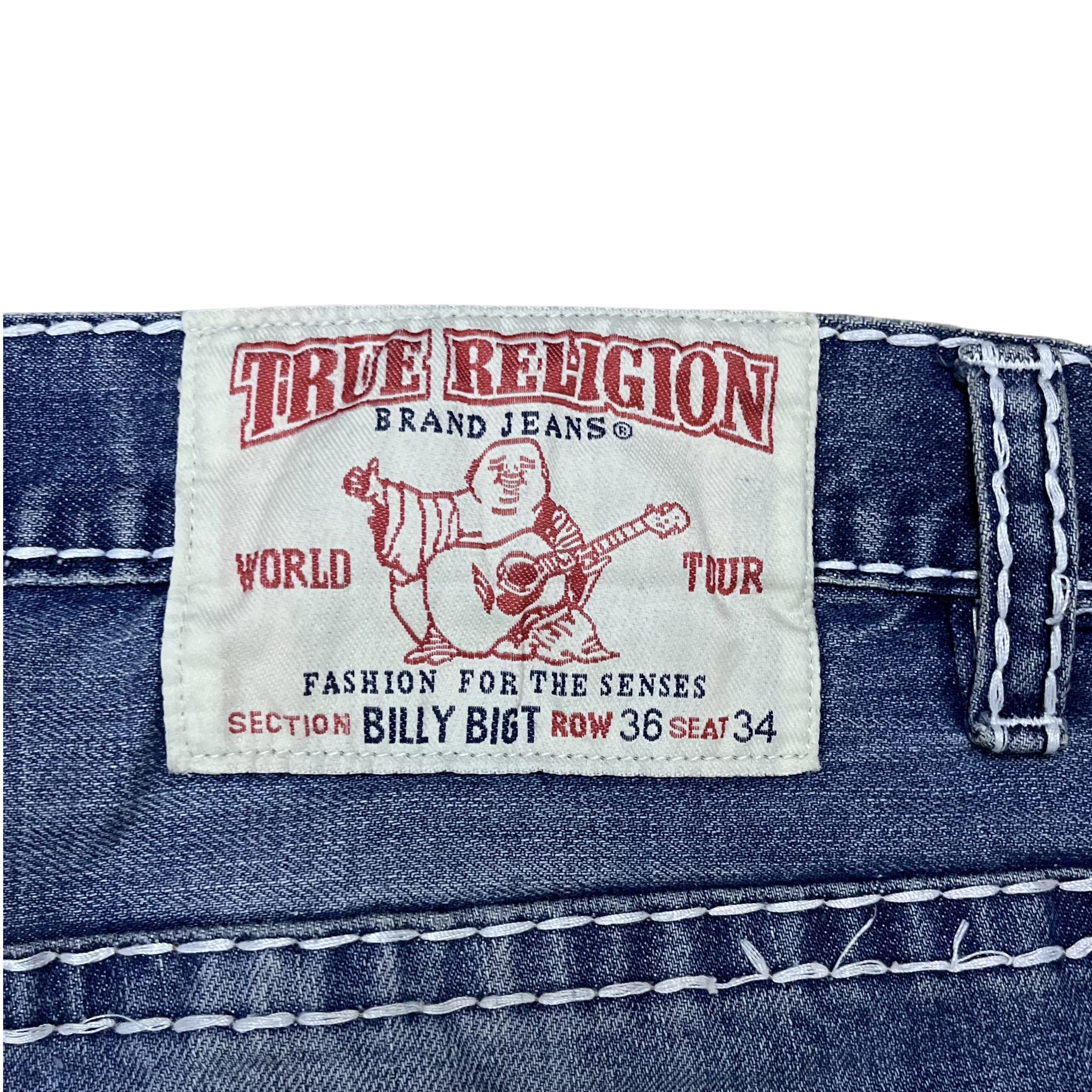 True Religion “True Religion” Stitch Jeans (Blue)