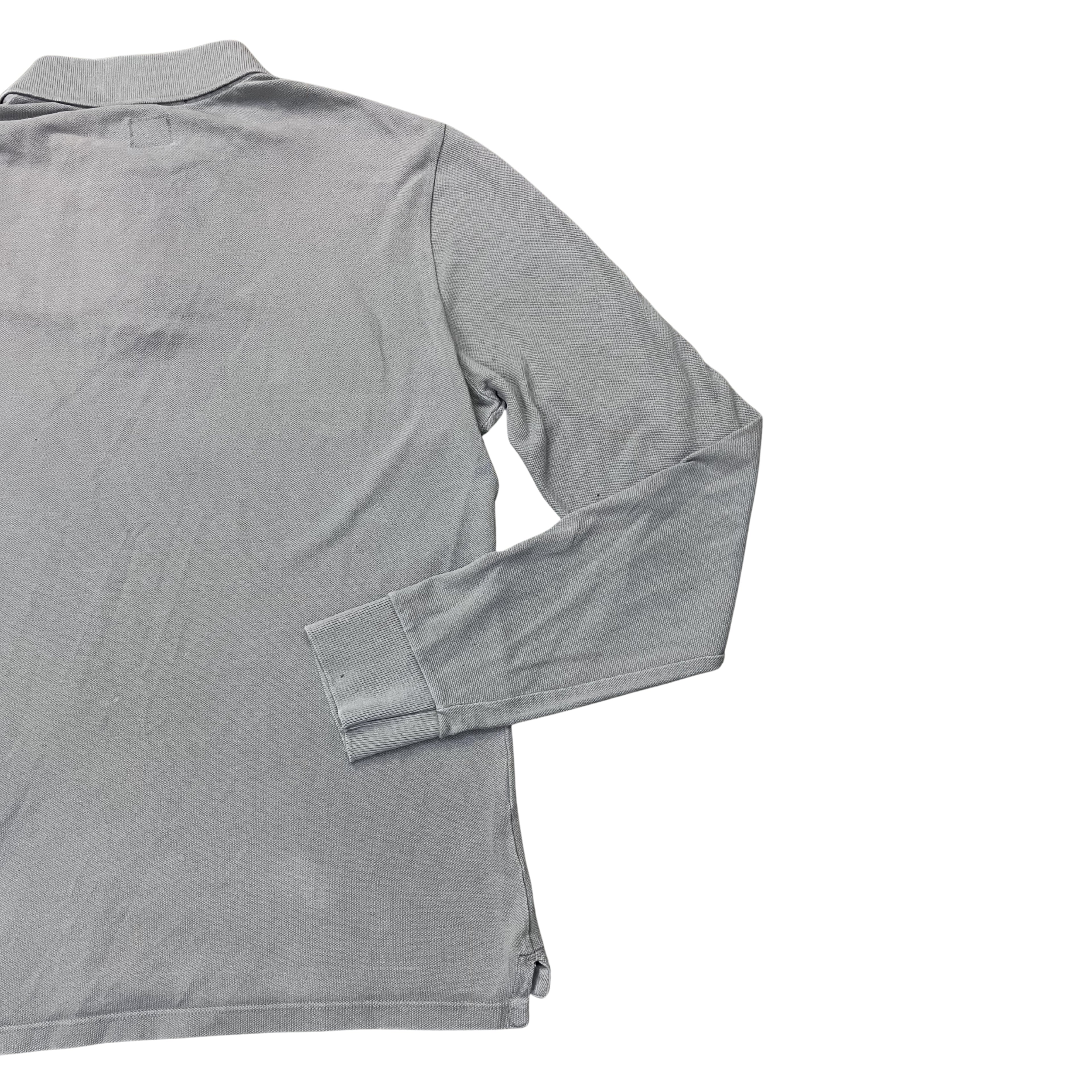 C.P. Company Slim Fit Longsleeve Polo (Grey)