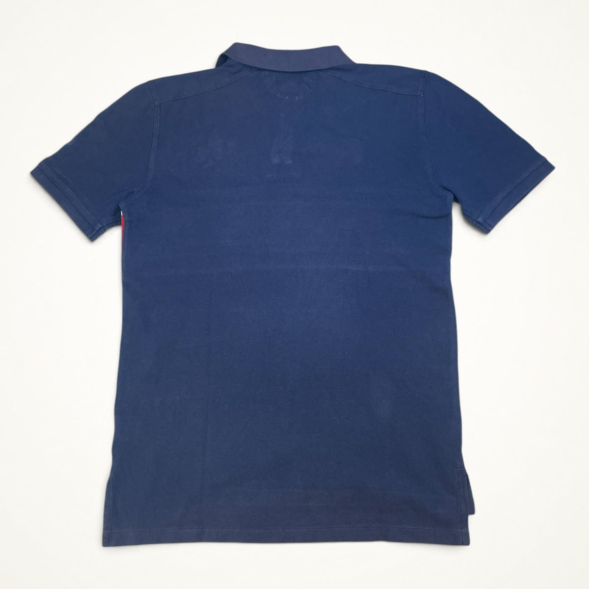 Ralph Lauren Triple Pony Stripe Polo (Navy, Boys XL)
