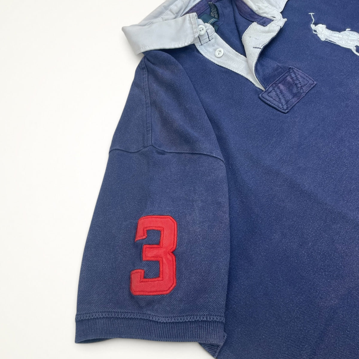 Ralph Lauren Big Pony Rugby Collar Polo #3 (Navy)