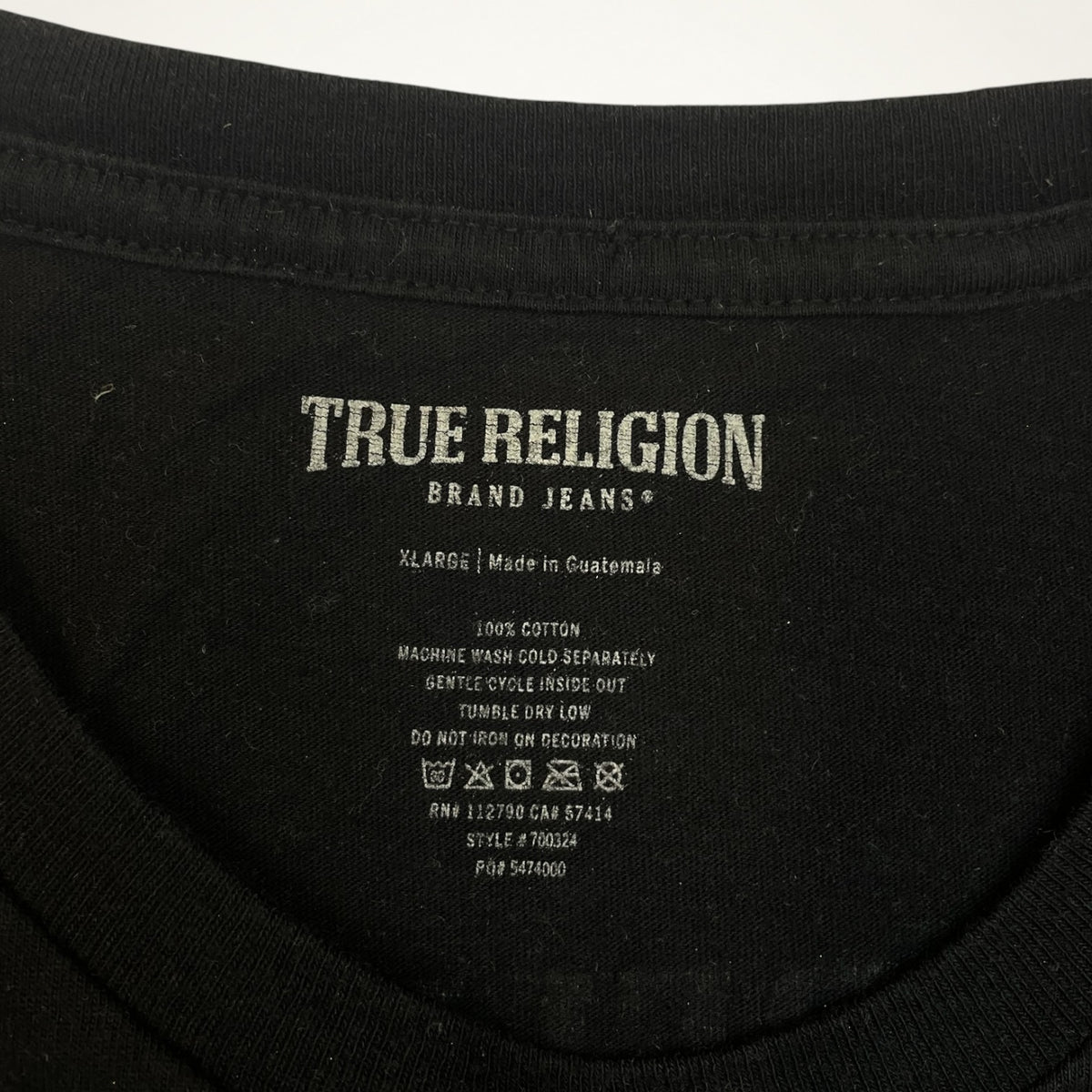 True Religion Buddha Since 2002 Back Print Tee (Black)