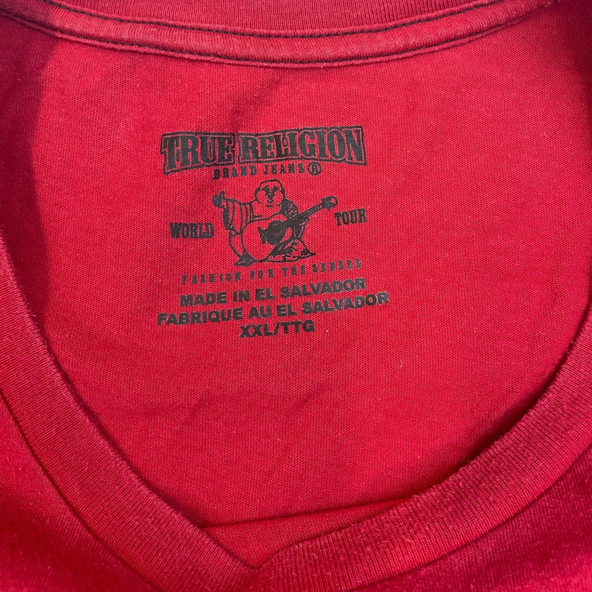 True Religion Crafted With Pride V-Neck Tee (Red)