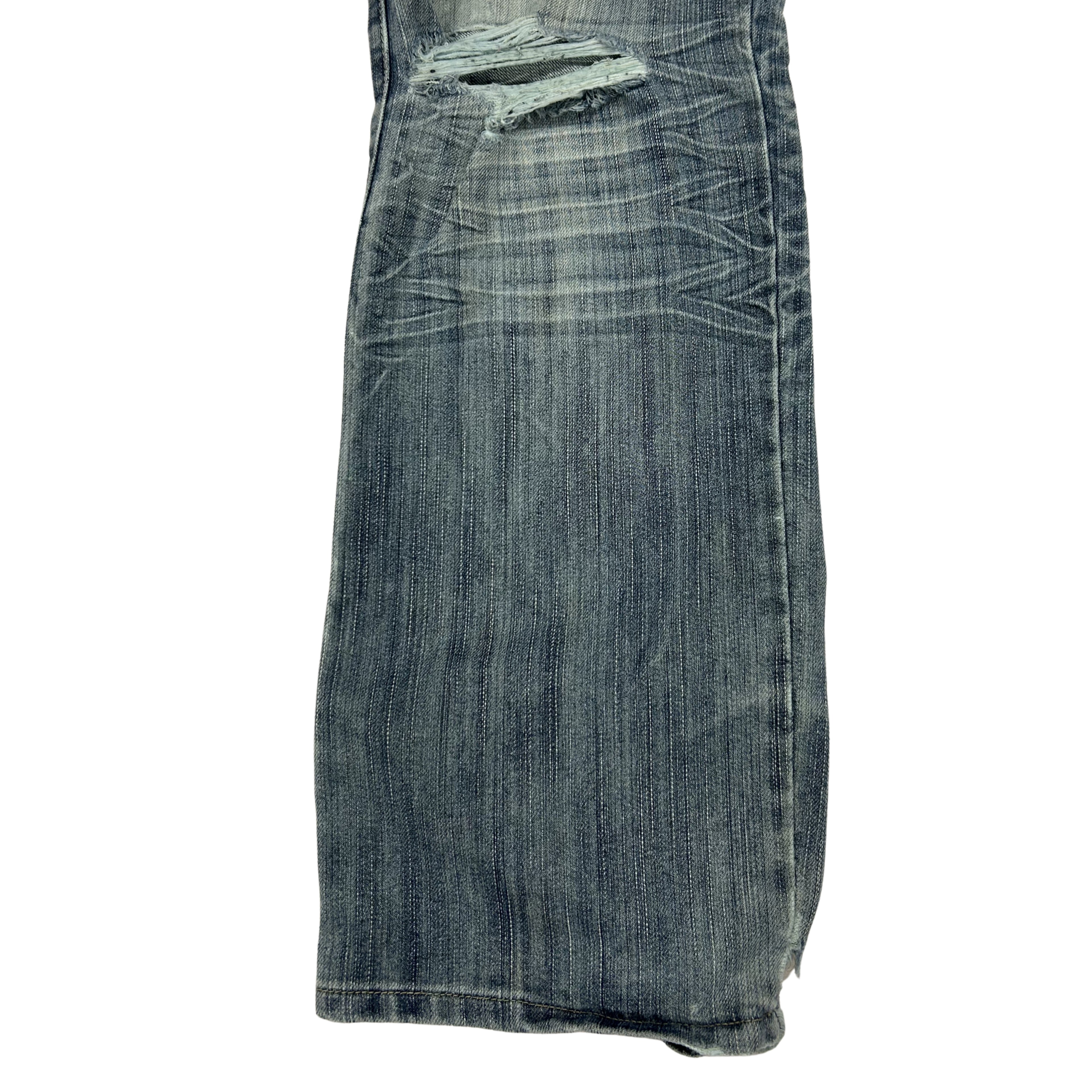 Y2K / Mid-2000s Heavily Embroidered Denim Jeans