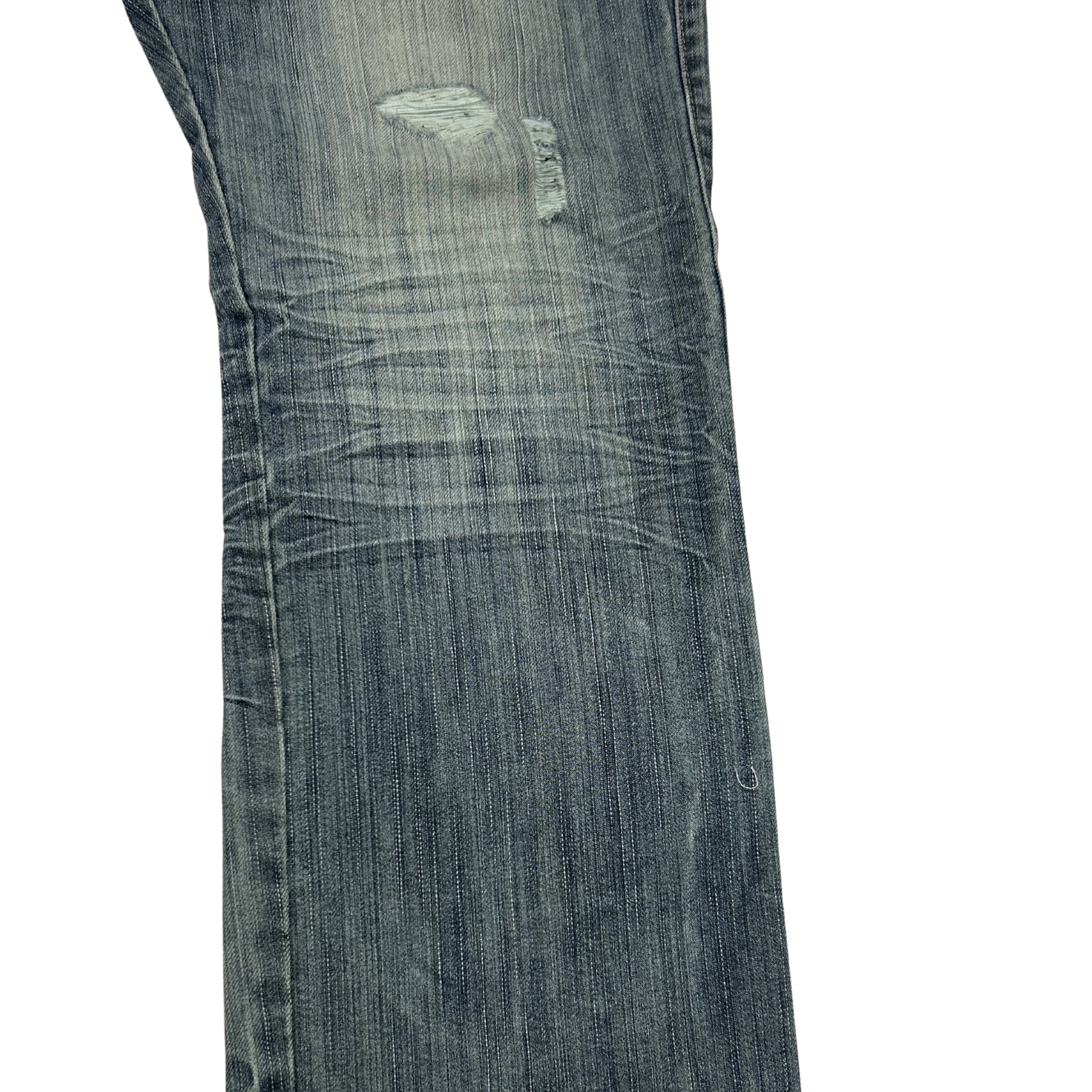 Y2K / Mid-2000s Heavily Embroidered Denim Jeans