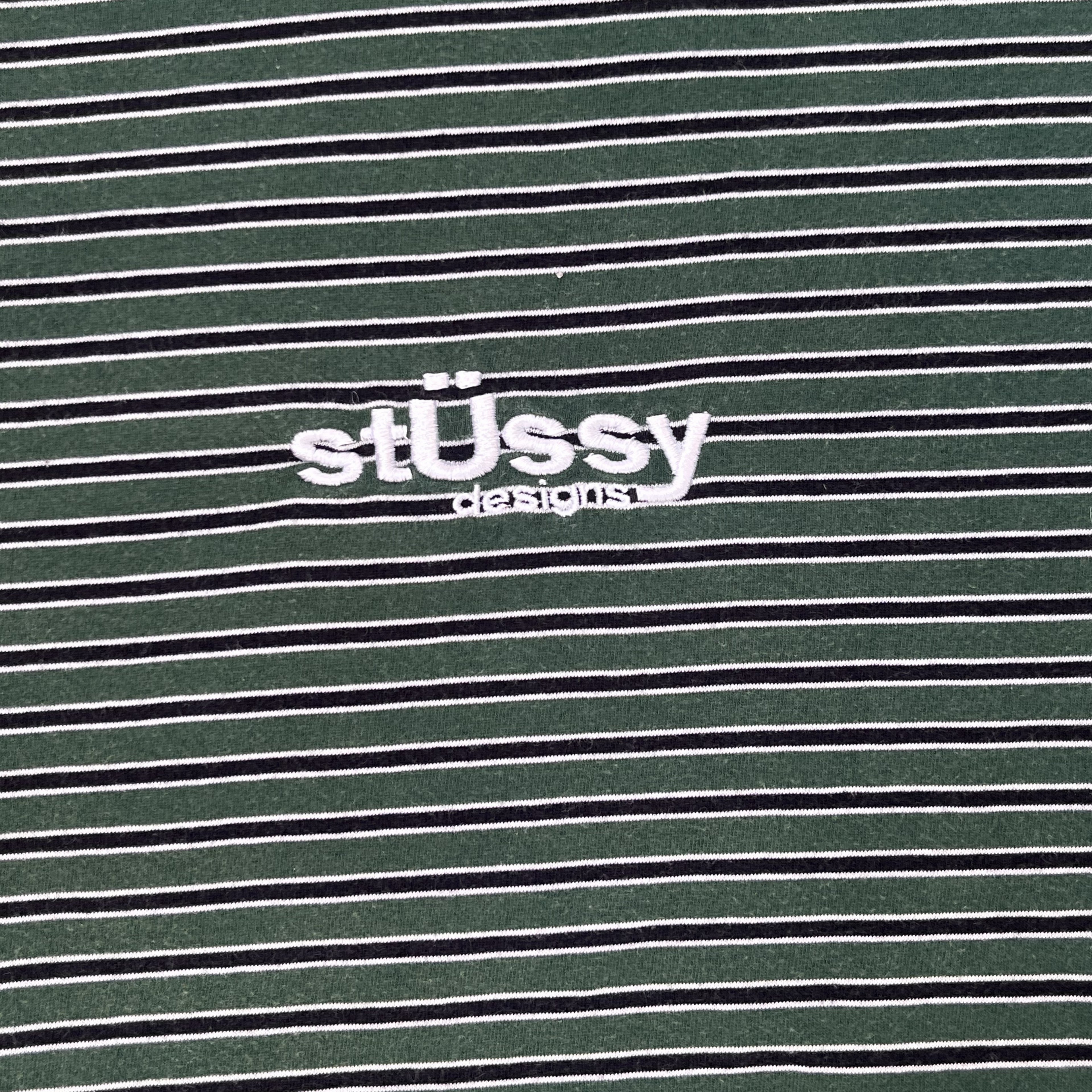 Stussy Australia Striped T-Shirt – Green XL