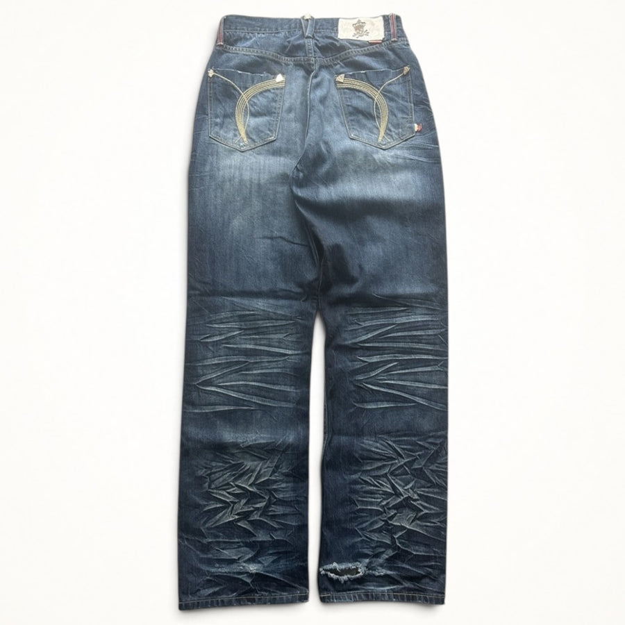 Y2K Seagull Stitch Jeans (Medium Wash)
