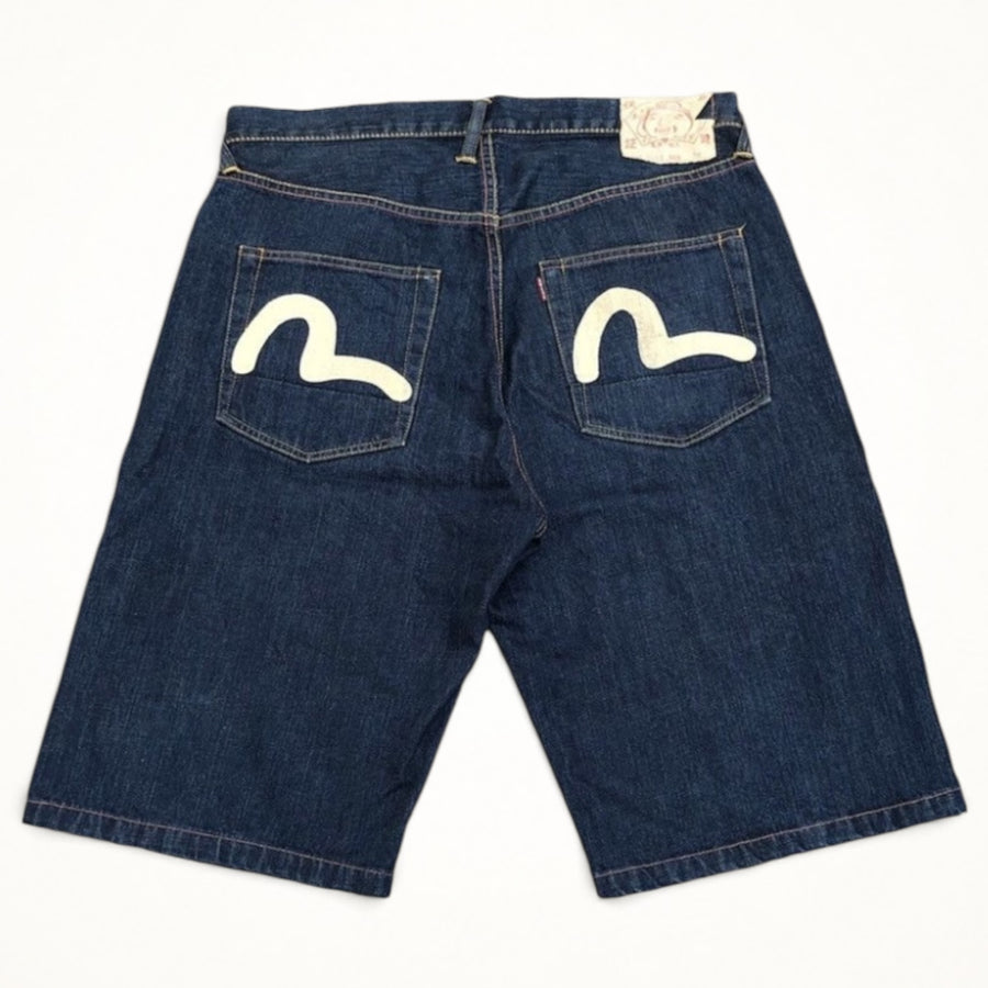 Evisu Seagull Denim Shorts (Indigo)