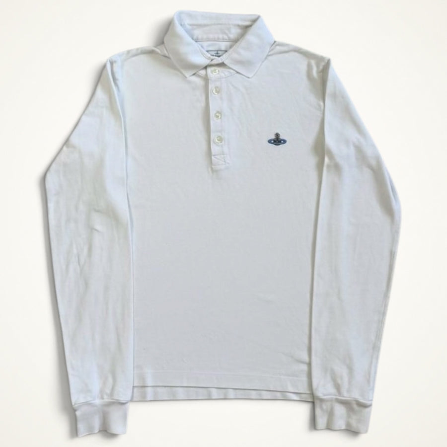 Vivienne Westwood Long Sleeve Polo (White)