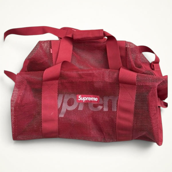 Supreme Mesh Duffle Bag (Red)