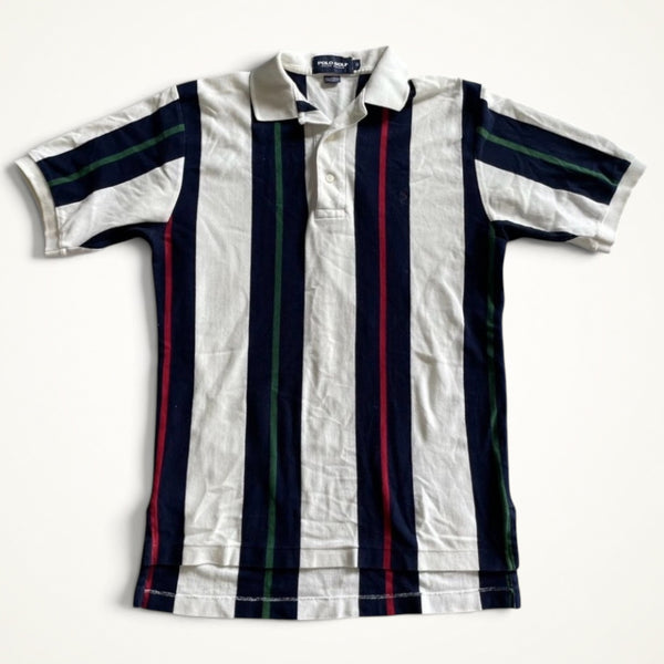 Polo Ralph Lauren Vertical Stripe Polo (White/Navy)