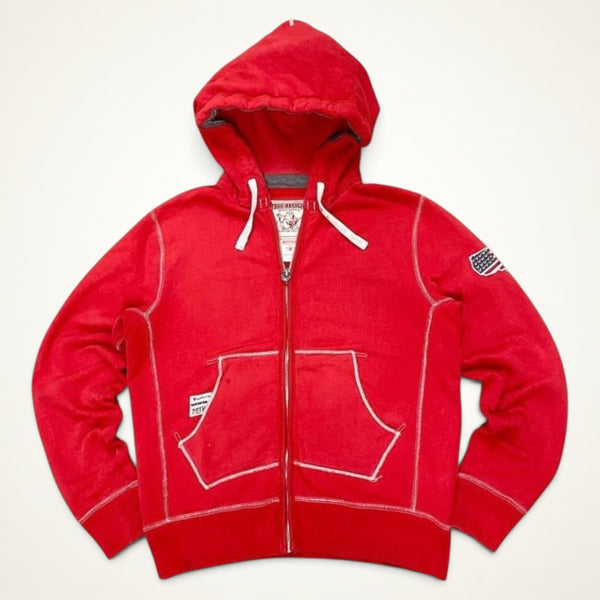 True Religion Zip Hoodie (Red)