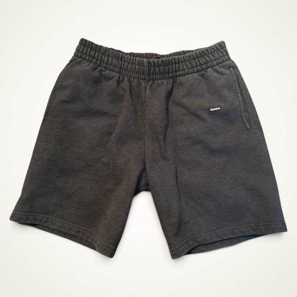 Supreme Small Box Sweat Shorts (Washed Black)