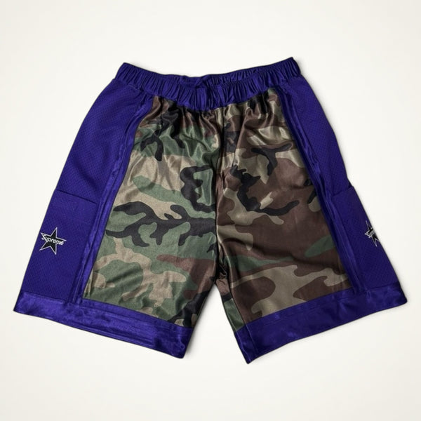 Supreme Camo Basketball Shorts (Purple)