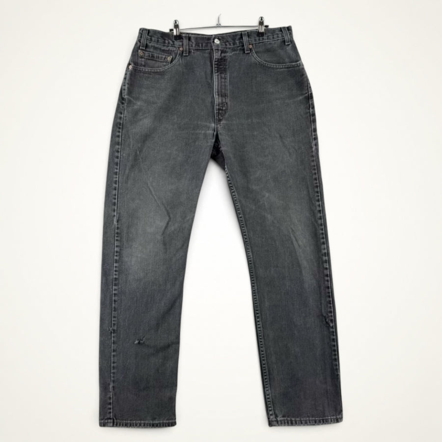Levi's Straight Jeans (Washed Black)