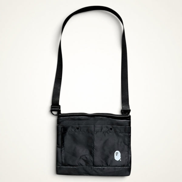 BAPE Ape Head Shoulder Bag (Black)